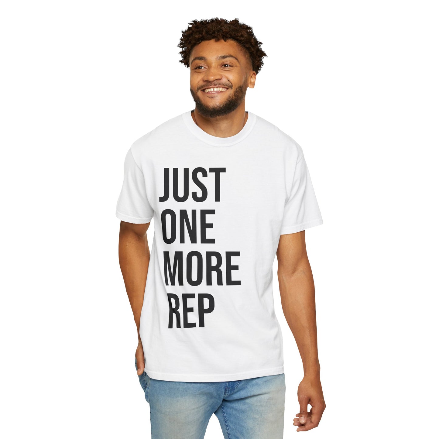 Just One More Rep T-Shirt — Motivational Gym Fitness Tee