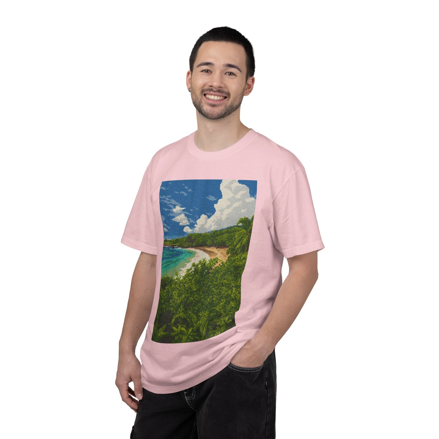 Beach Landscape T-Shirt — Tropical Coast Graphic Tee