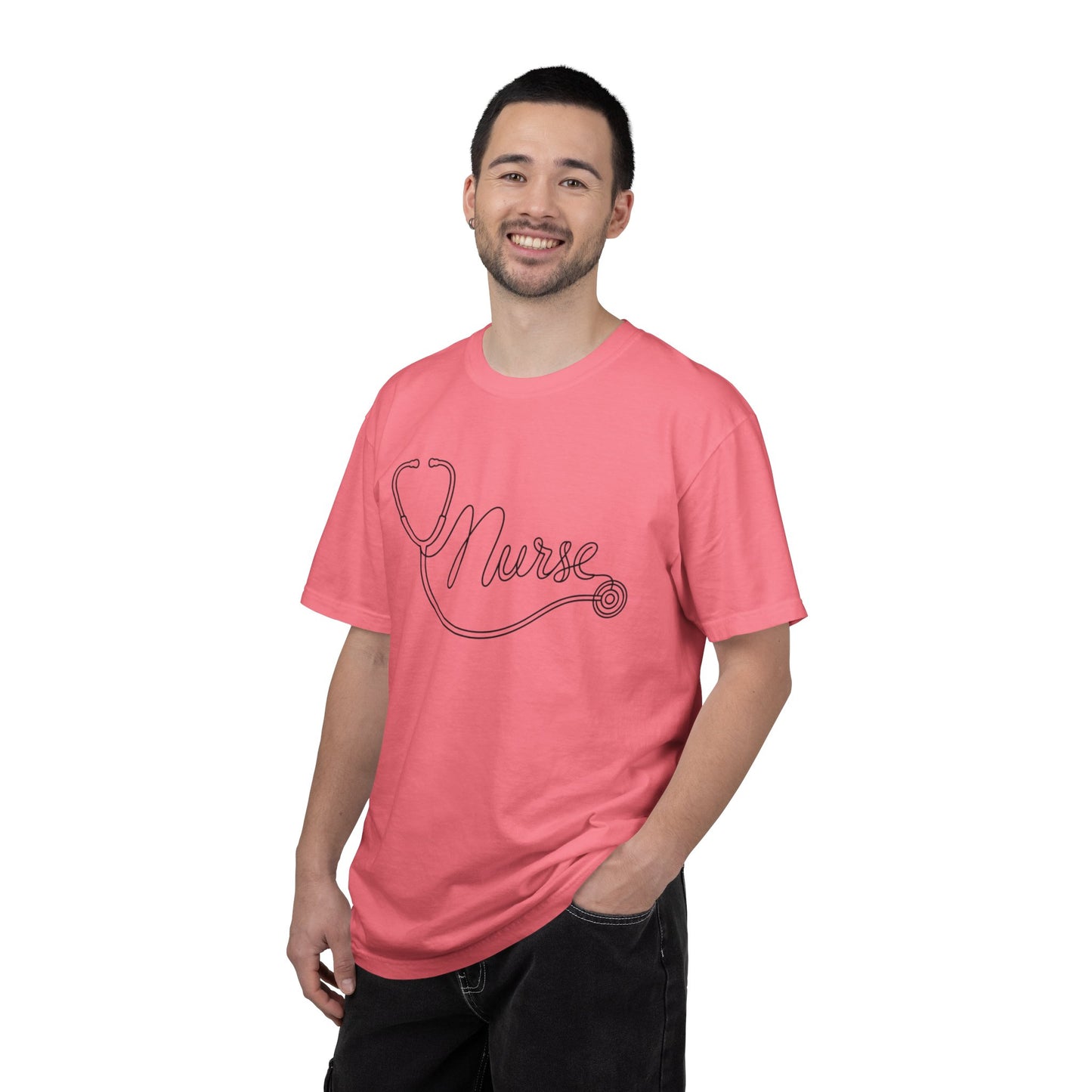 Nurse Stethoscope Script T-shirt | Nursing Medical Tee