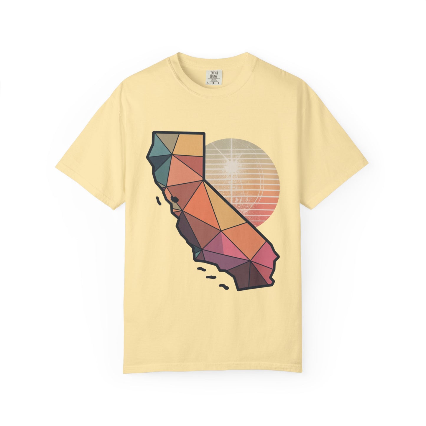 California Geometric Sunset T-Shirt