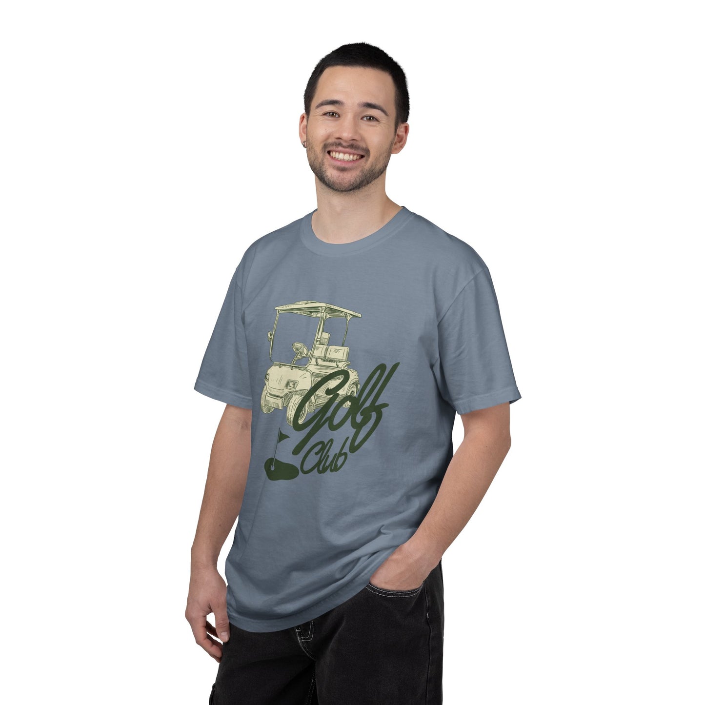 Golf Club Graphic T-Shirt - Vintage Golf Cart Design