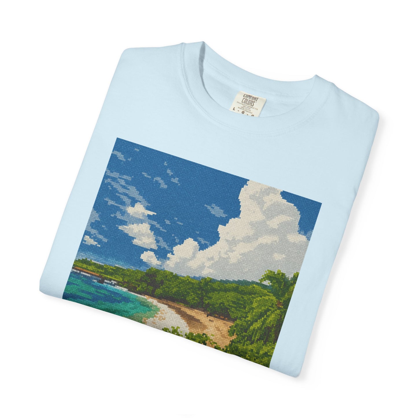 Beach Landscape T-Shirt — Tropical Coast Graphic Tee
