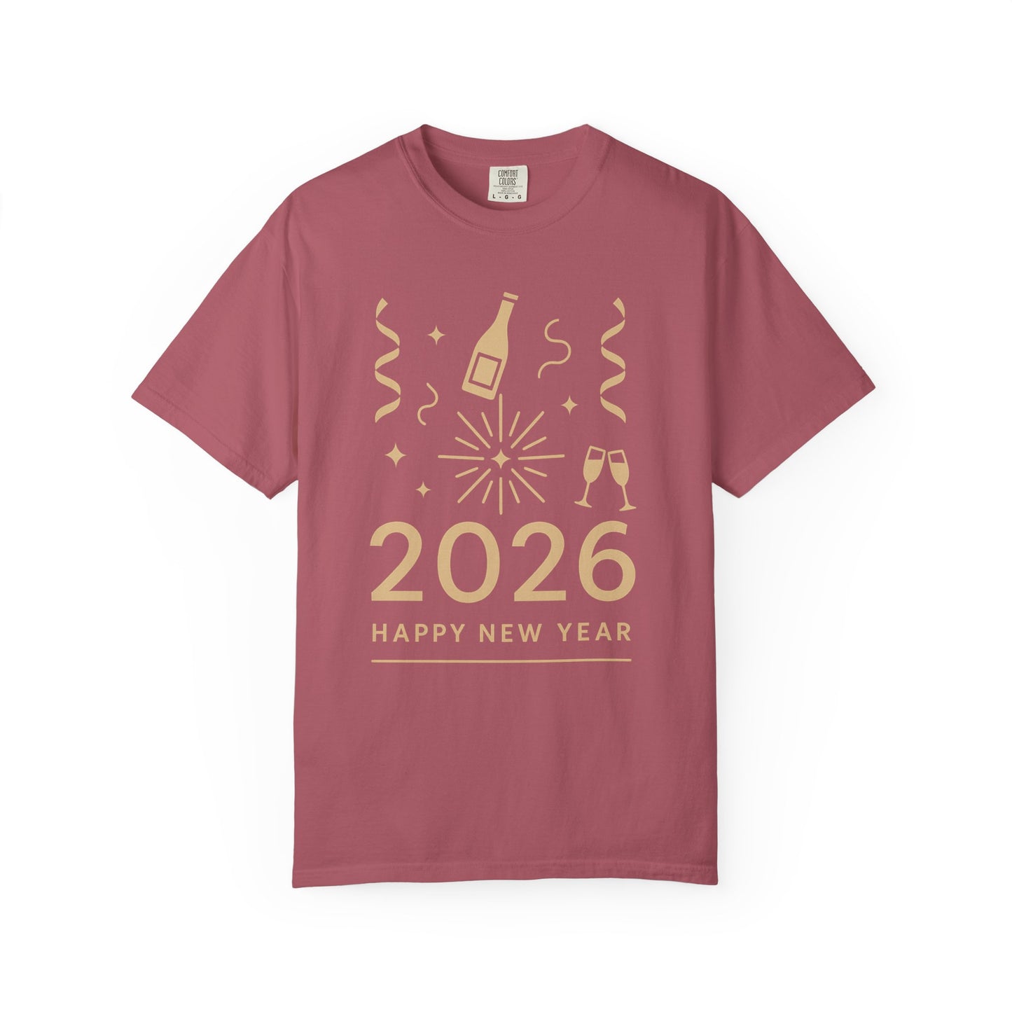 2026 Happy New Year T-Shirt - Champagne Celebration Tee