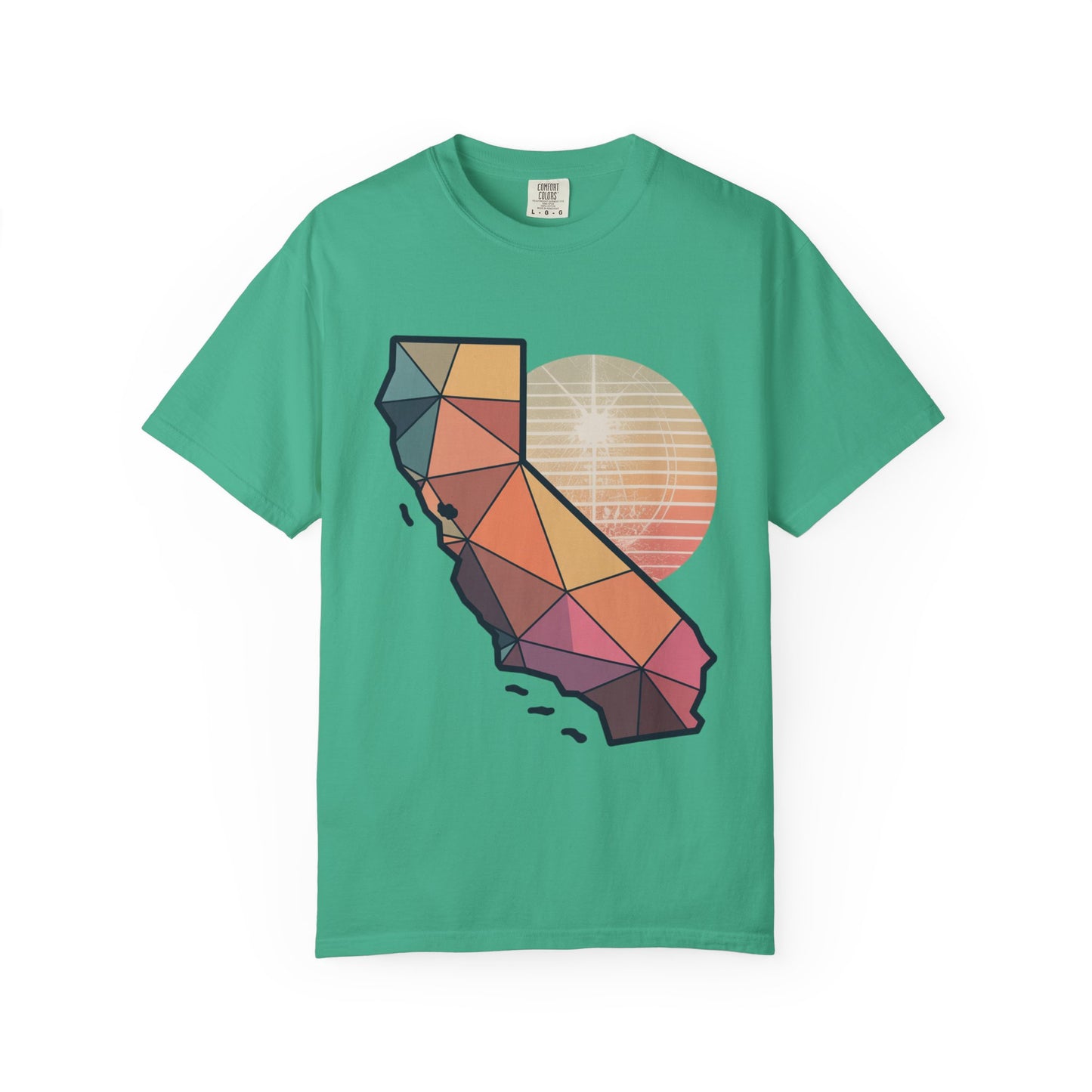 California Geometric Sunset T-Shirt