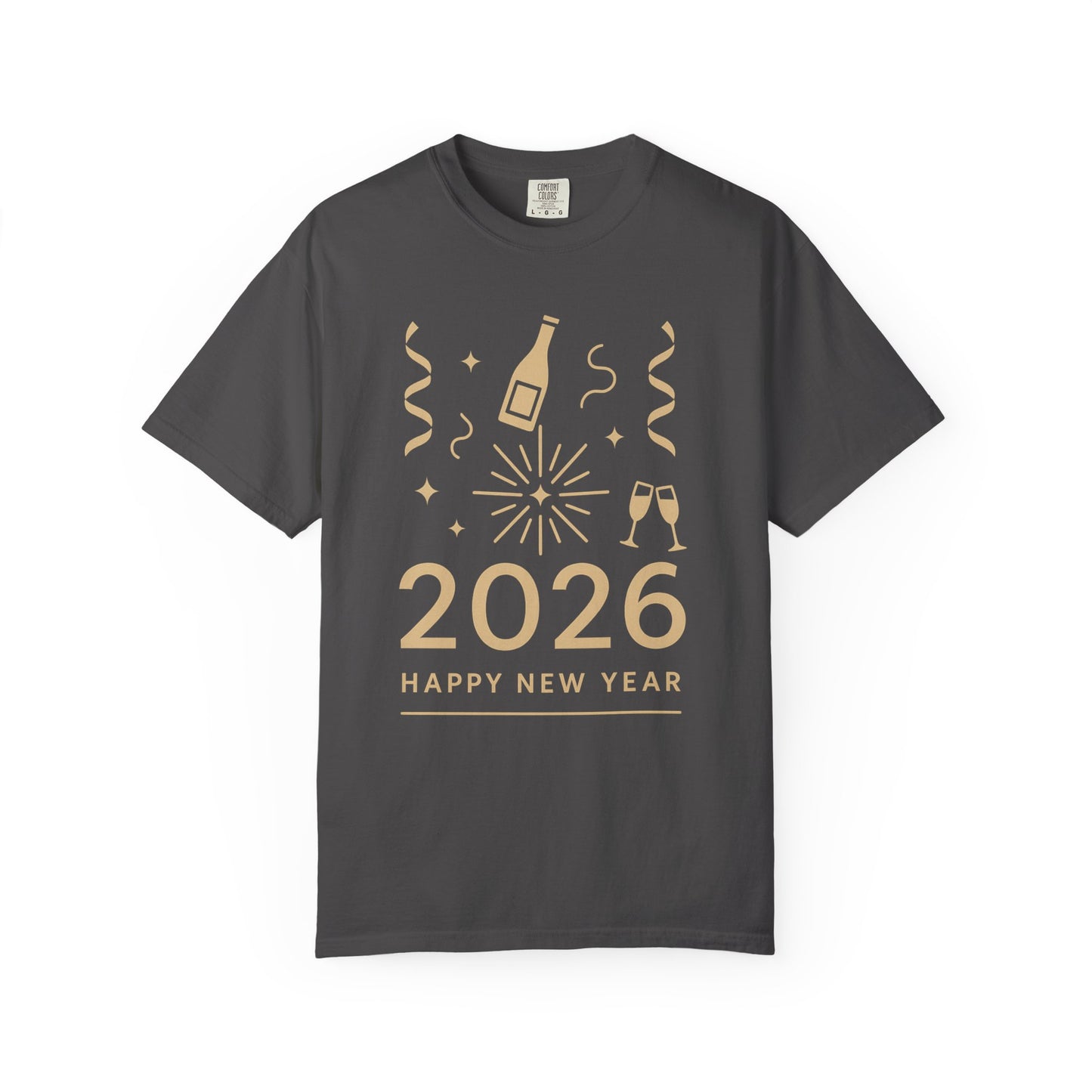 2026 Happy New Year T-Shirt - Champagne Celebration Tee