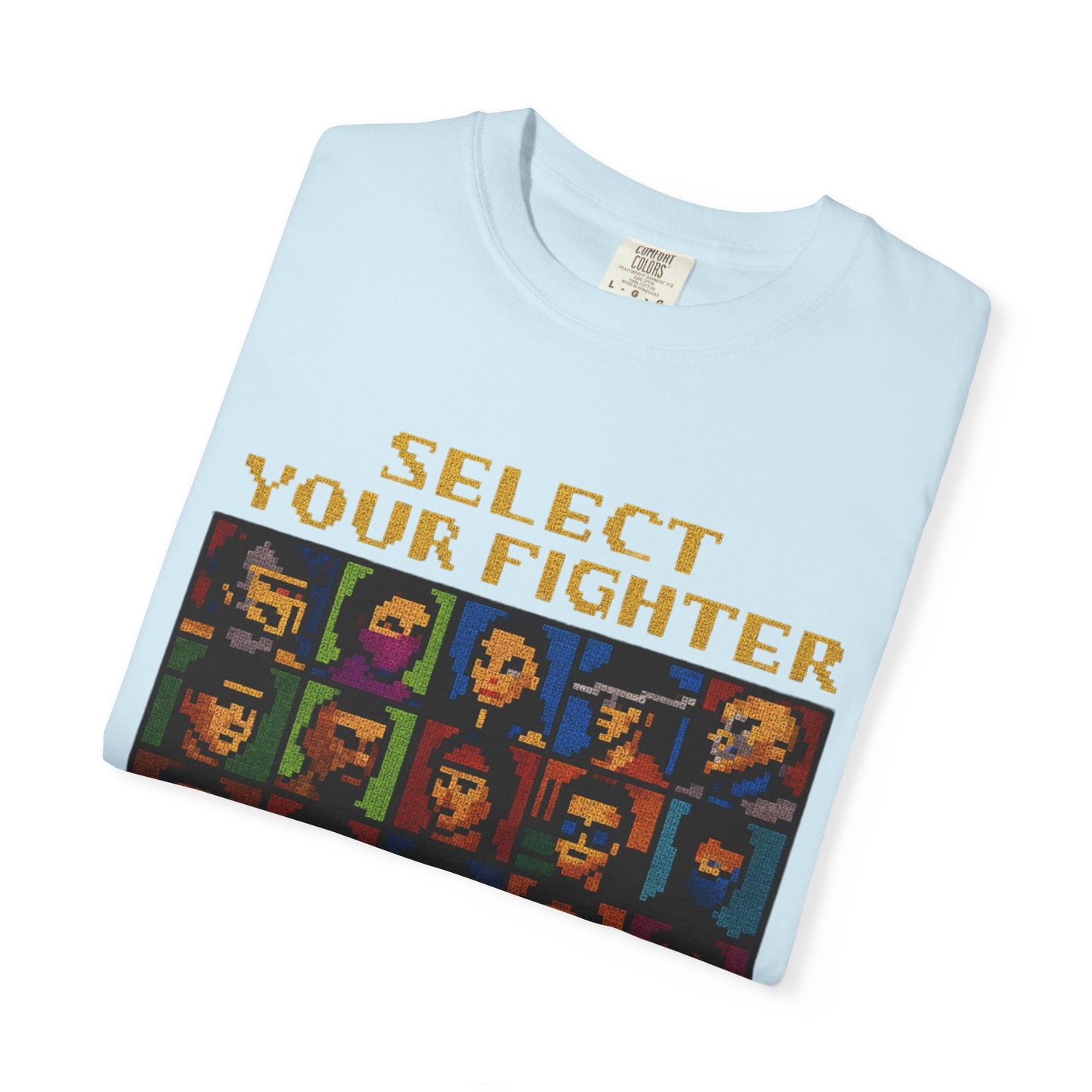 Select Your Fighter T-Shirt - Retro Arcade Video Game Character Tee