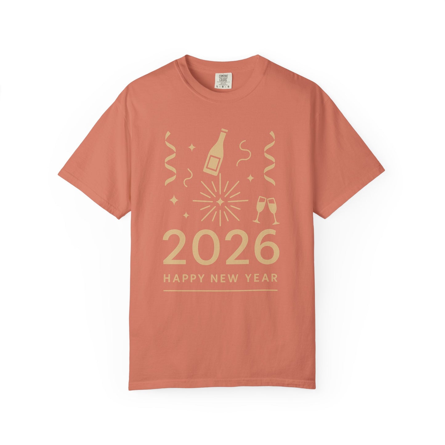 2026 Happy New Year T-Shirt - Champagne Celebration Tee