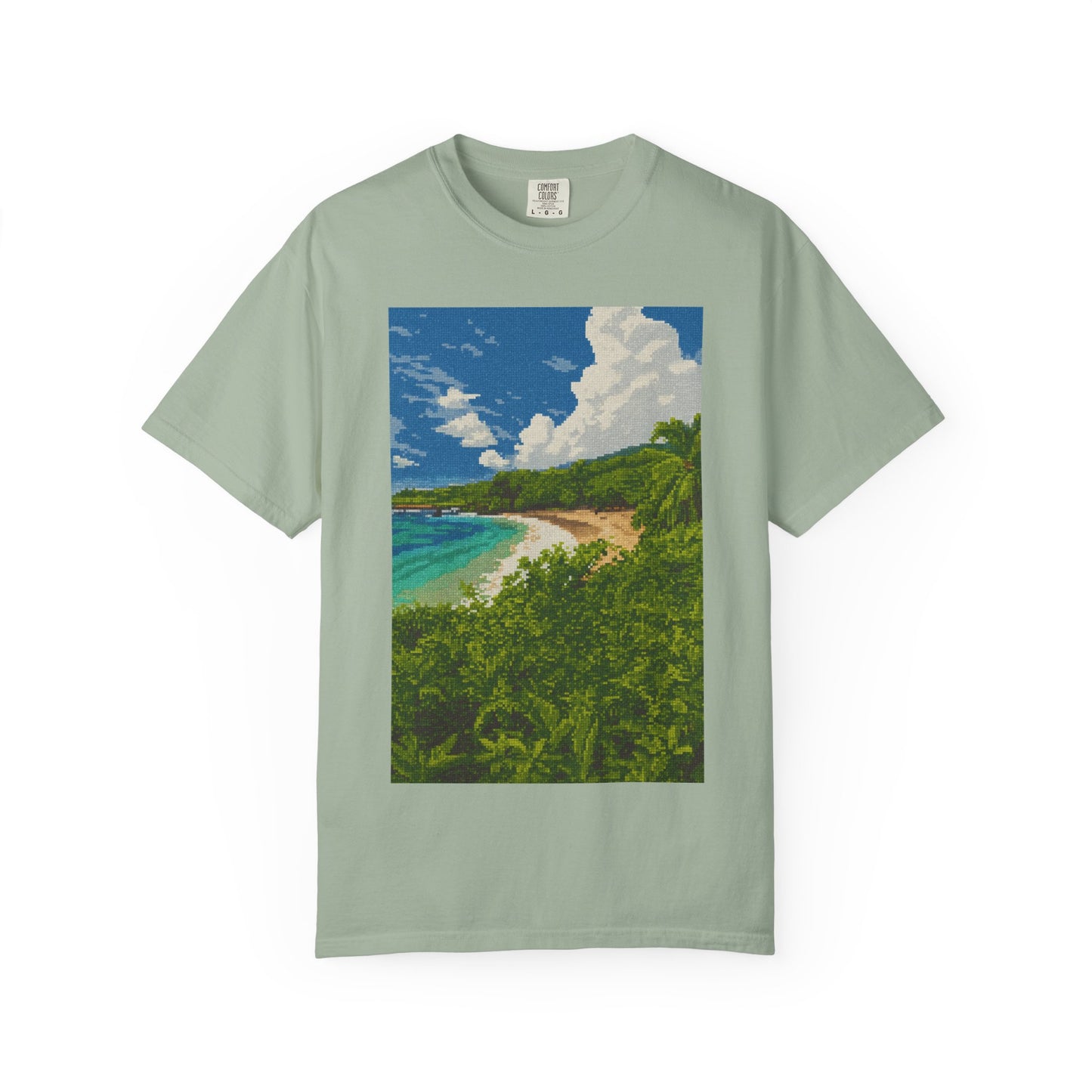 Beach Landscape T-Shirt — Tropical Coast Graphic Tee
