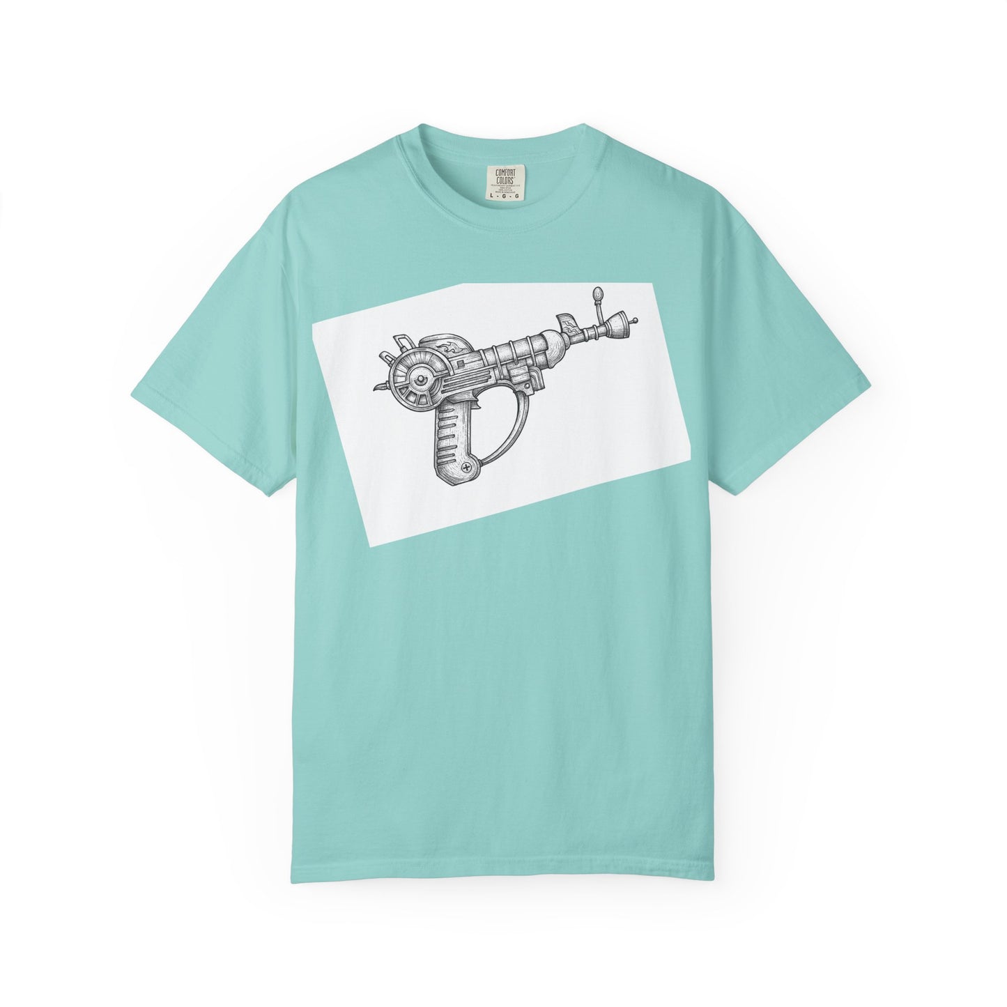 Simplistic "Raygun" T-Shirt — Vintage Sci‑Fi Laser Gun Graphic Tee