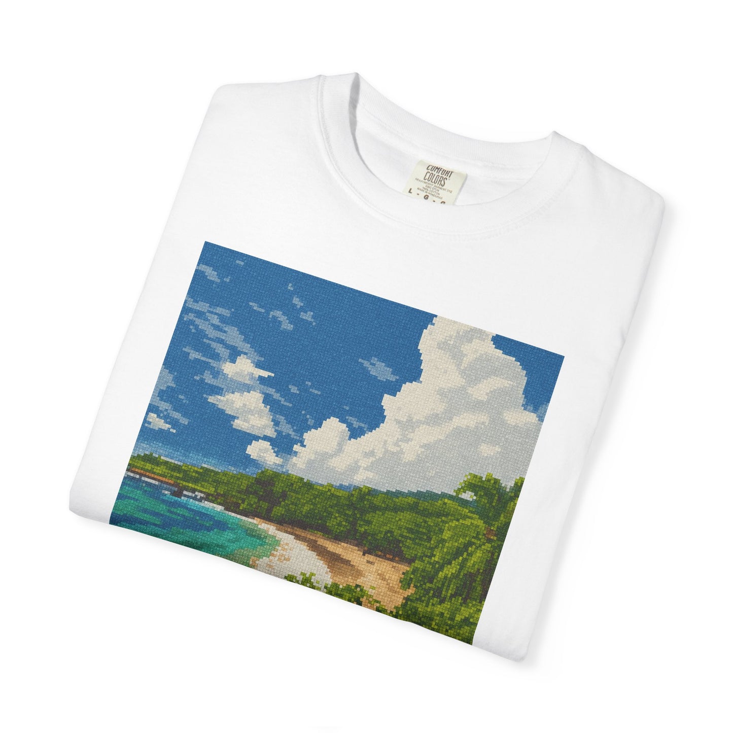 Beach Landscape T-Shirt — Tropical Coast Graphic Tee