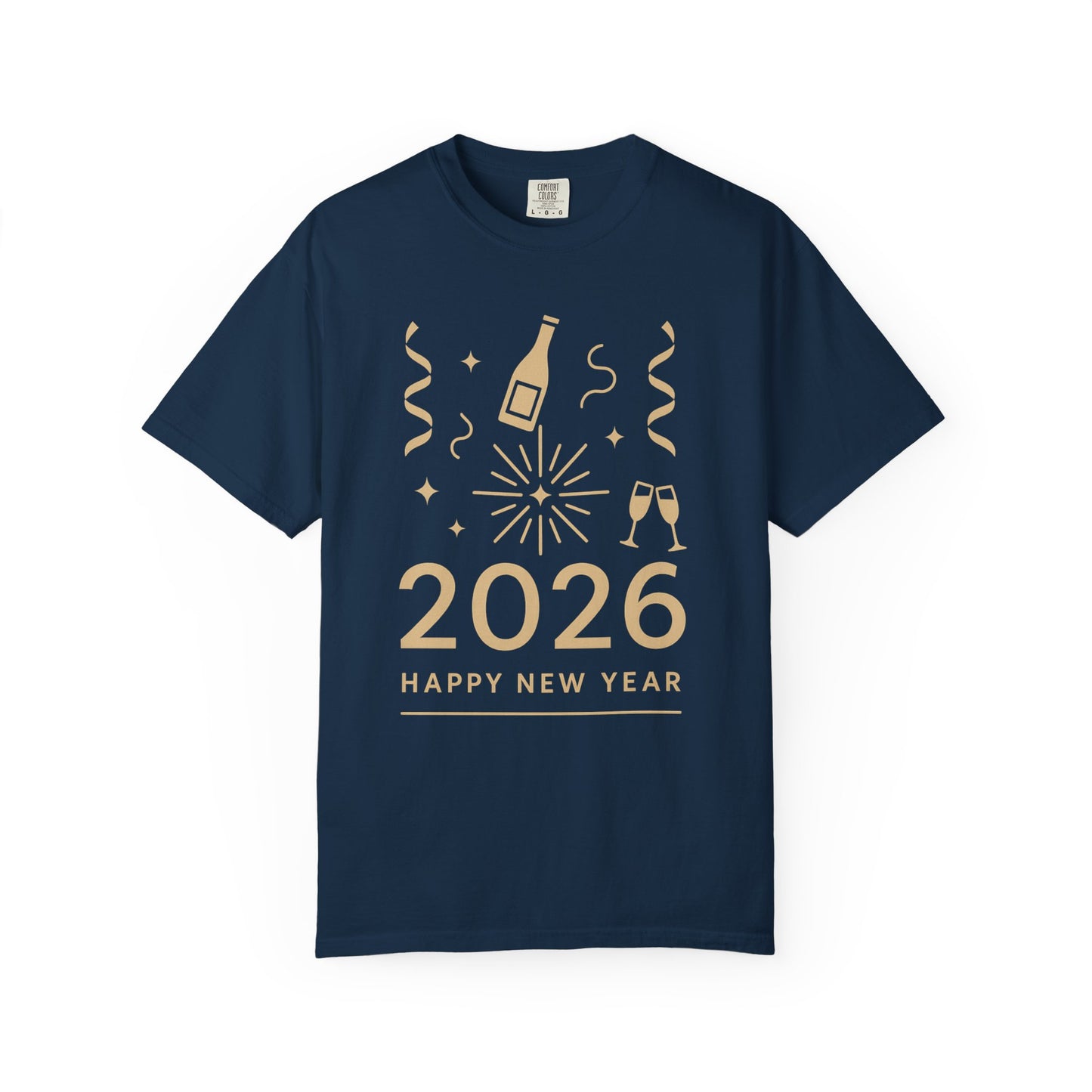 2026 Happy New Year T-Shirt - Champagne Celebration Tee