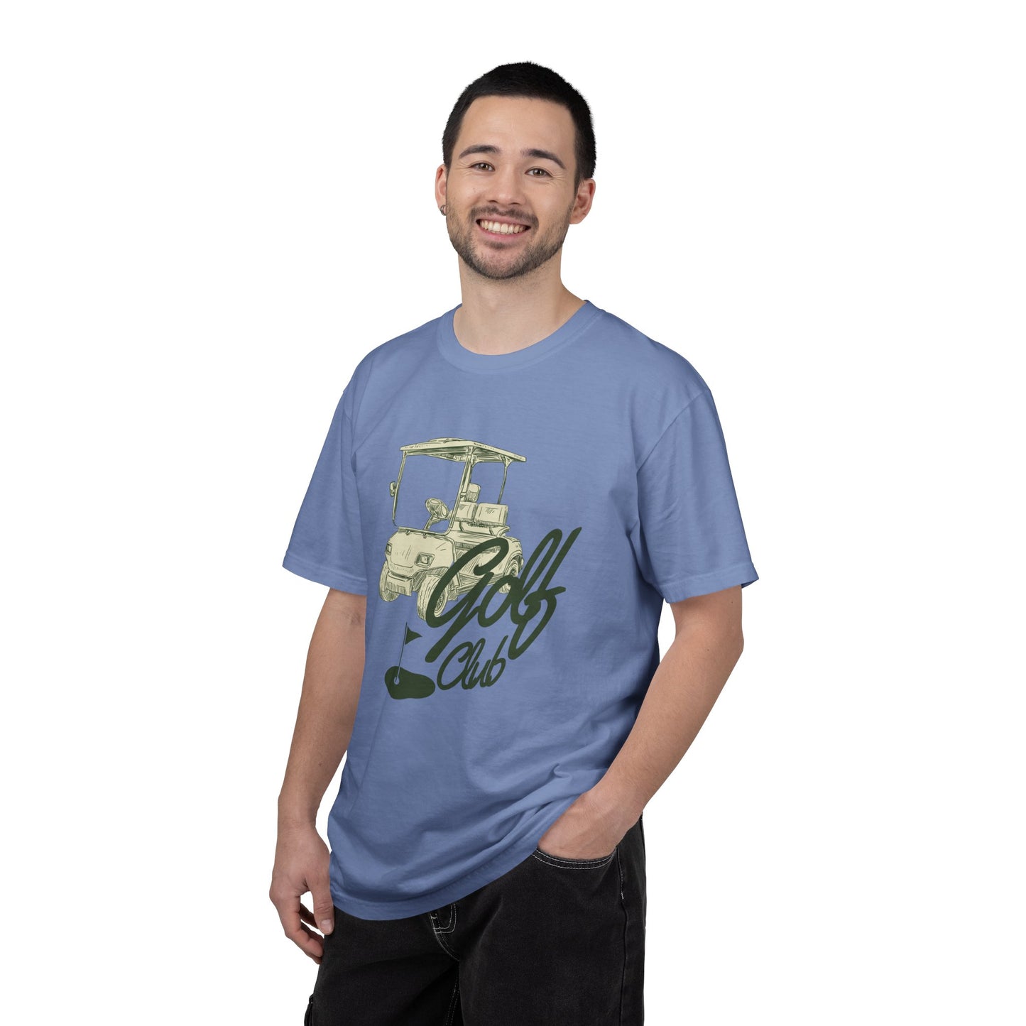 Golf Club Graphic T-Shirt - Vintage Golf Cart Design