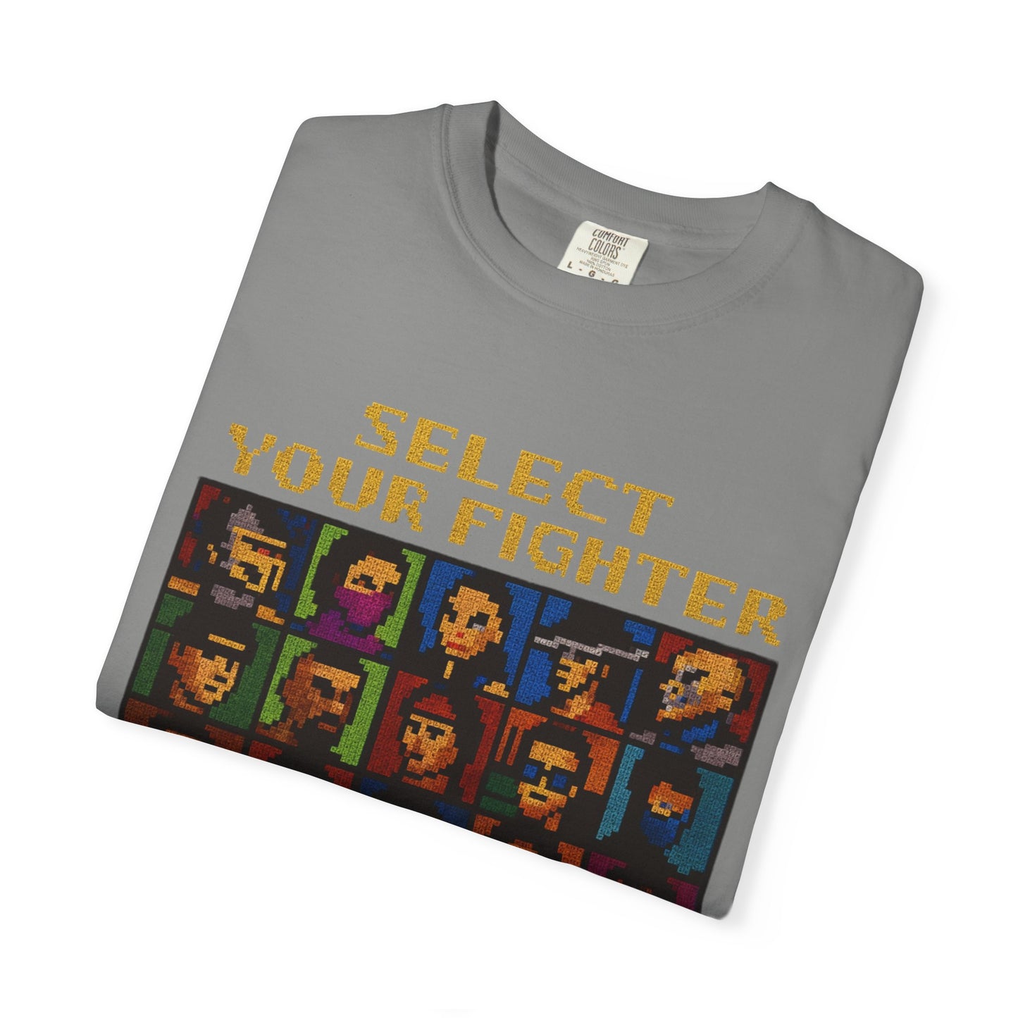 Select Your Fighter T-Shirt - Retro Arcade Video Game Character Tee