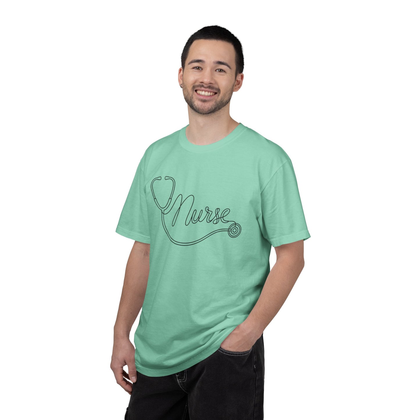Nurse Stethoscope Script T-shirt | Nursing Medical Tee