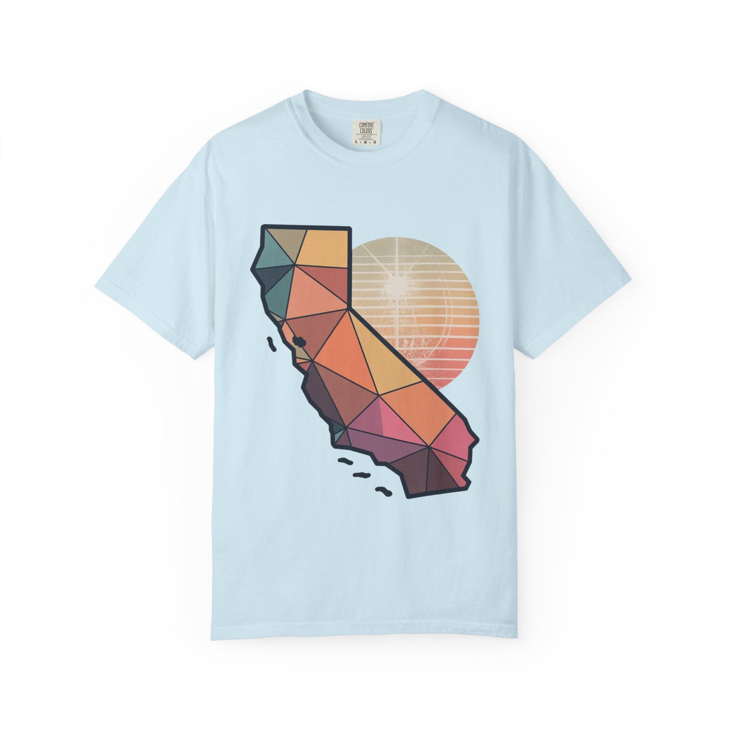 California Geometric Sunset T-Shirt