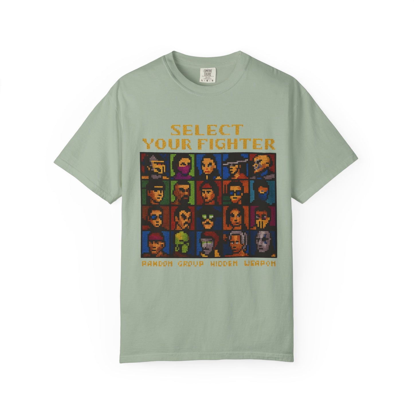 Select Your Fighter T-Shirt - Retro Arcade Video Game Character Tee