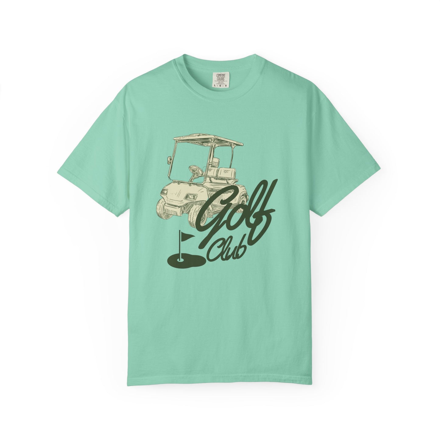 Golf Club Graphic T-Shirt - Vintage Golf Cart Design