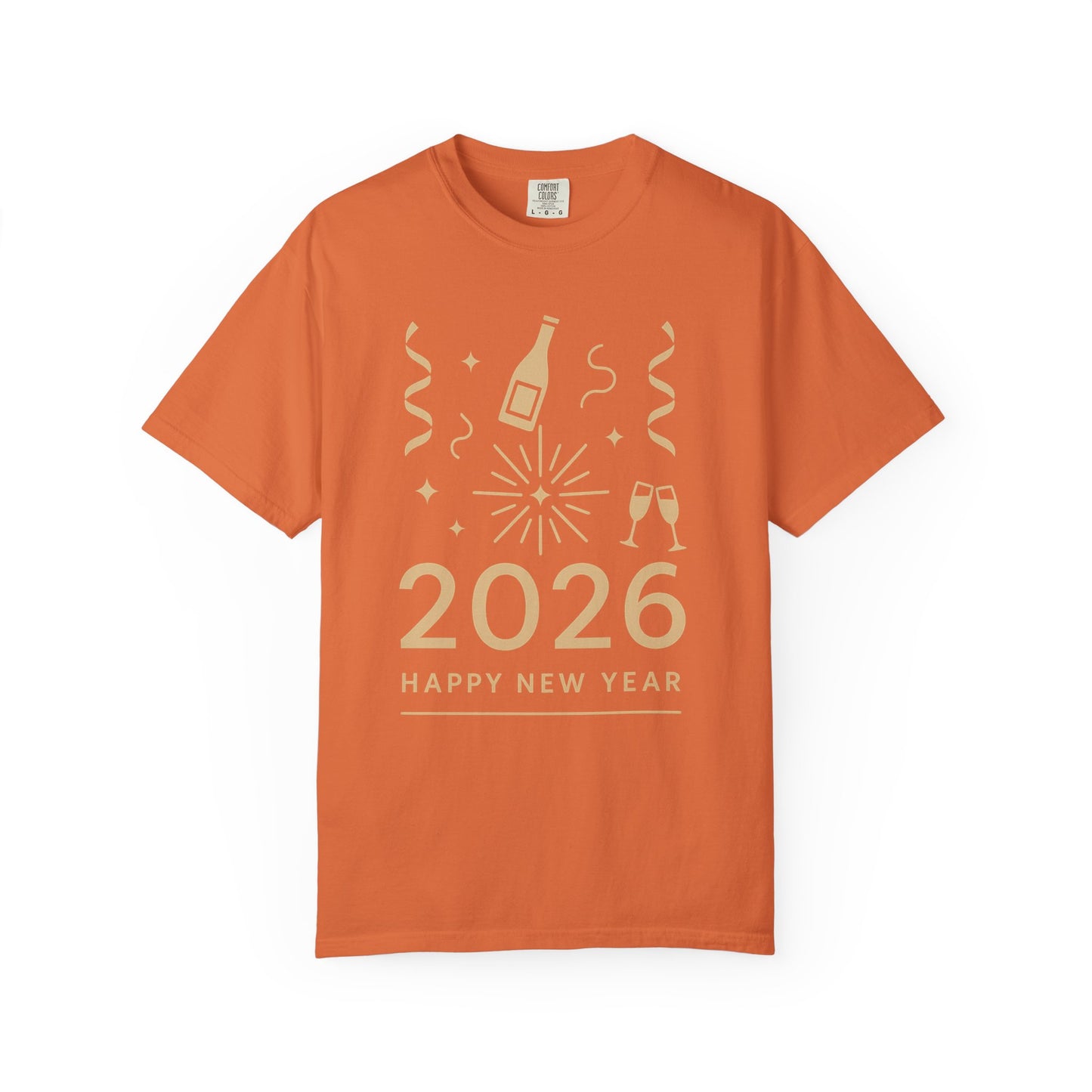 2026 Happy New Year T-Shirt - Champagne Celebration Tee