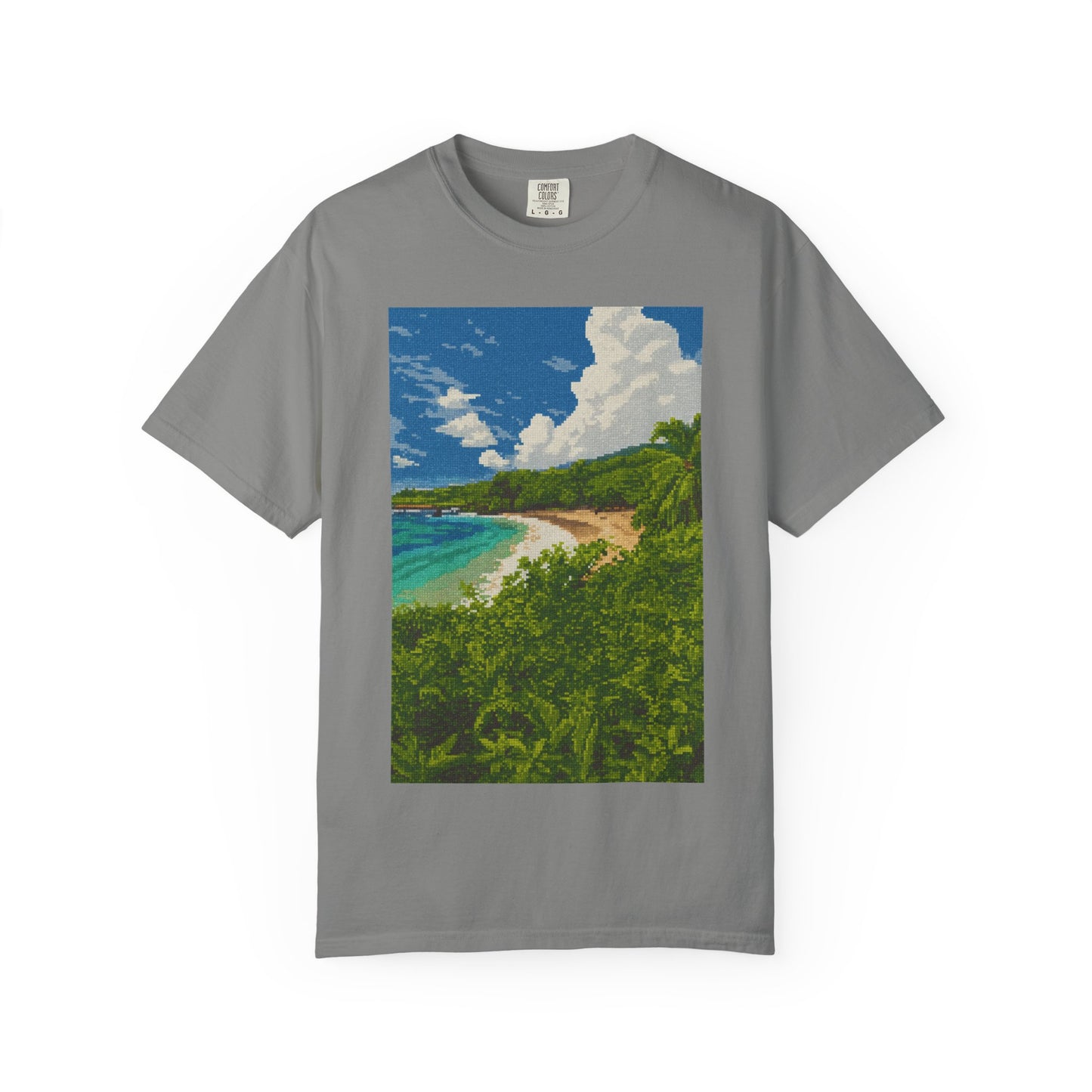 Beach Landscape T-Shirt — Tropical Coast Graphic Tee