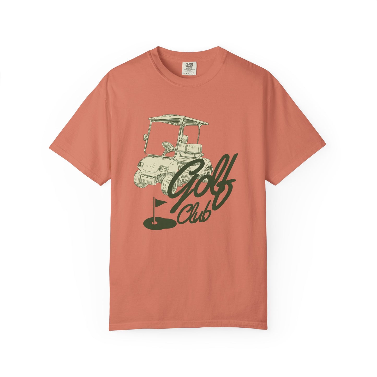 Golf Club Graphic T-Shirt - Vintage Golf Cart Design