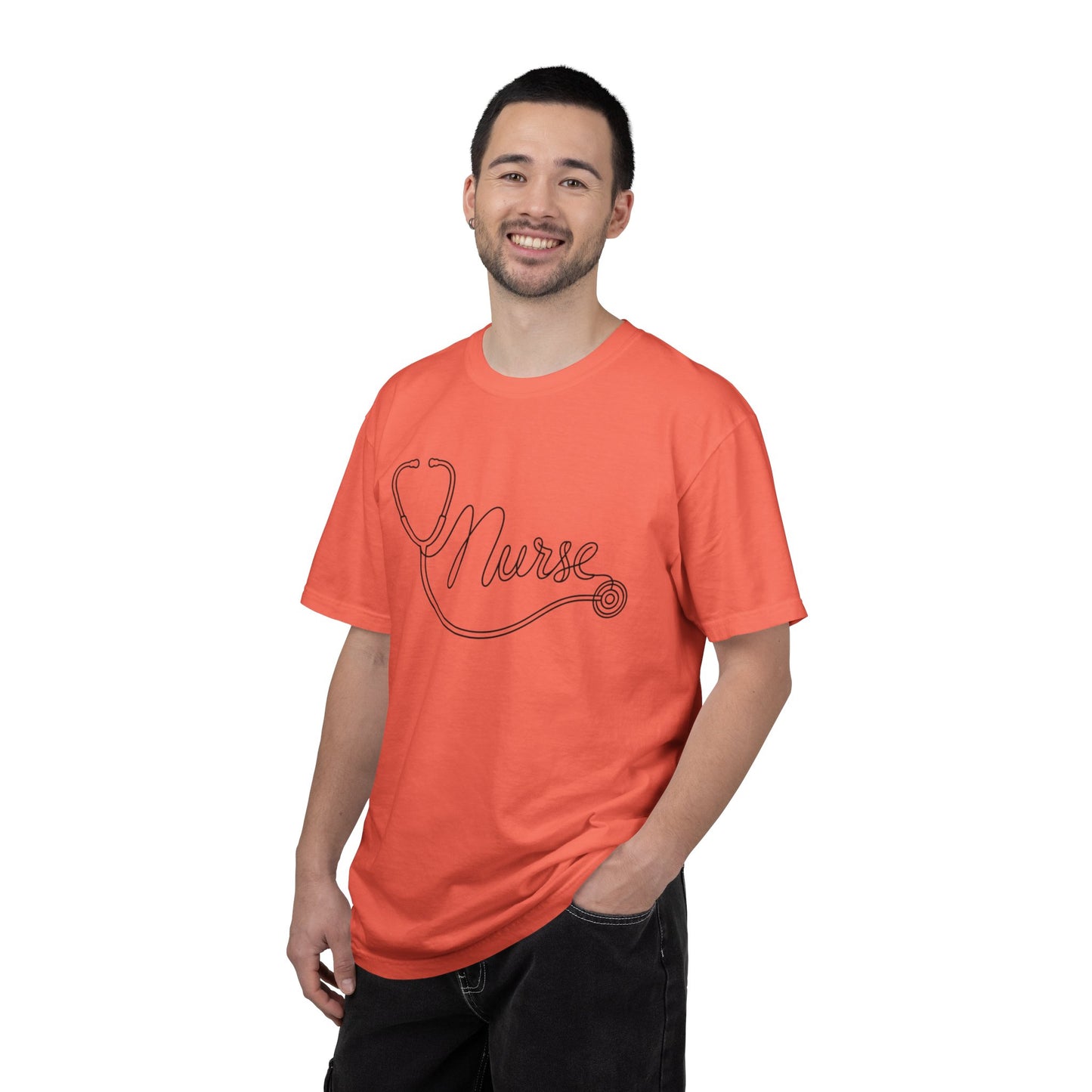 Nurse Stethoscope Script T-shirt | Nursing Medical Tee
