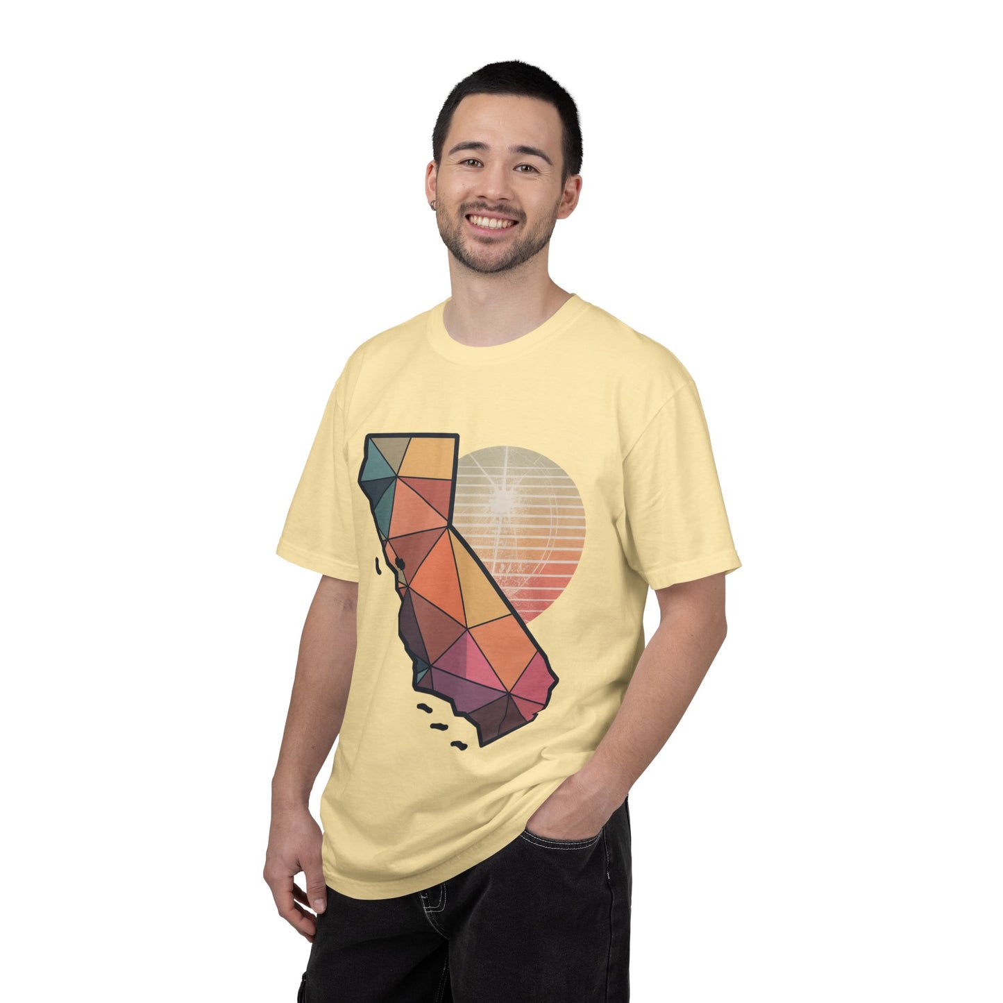 California Geometric Sunset T-Shirt