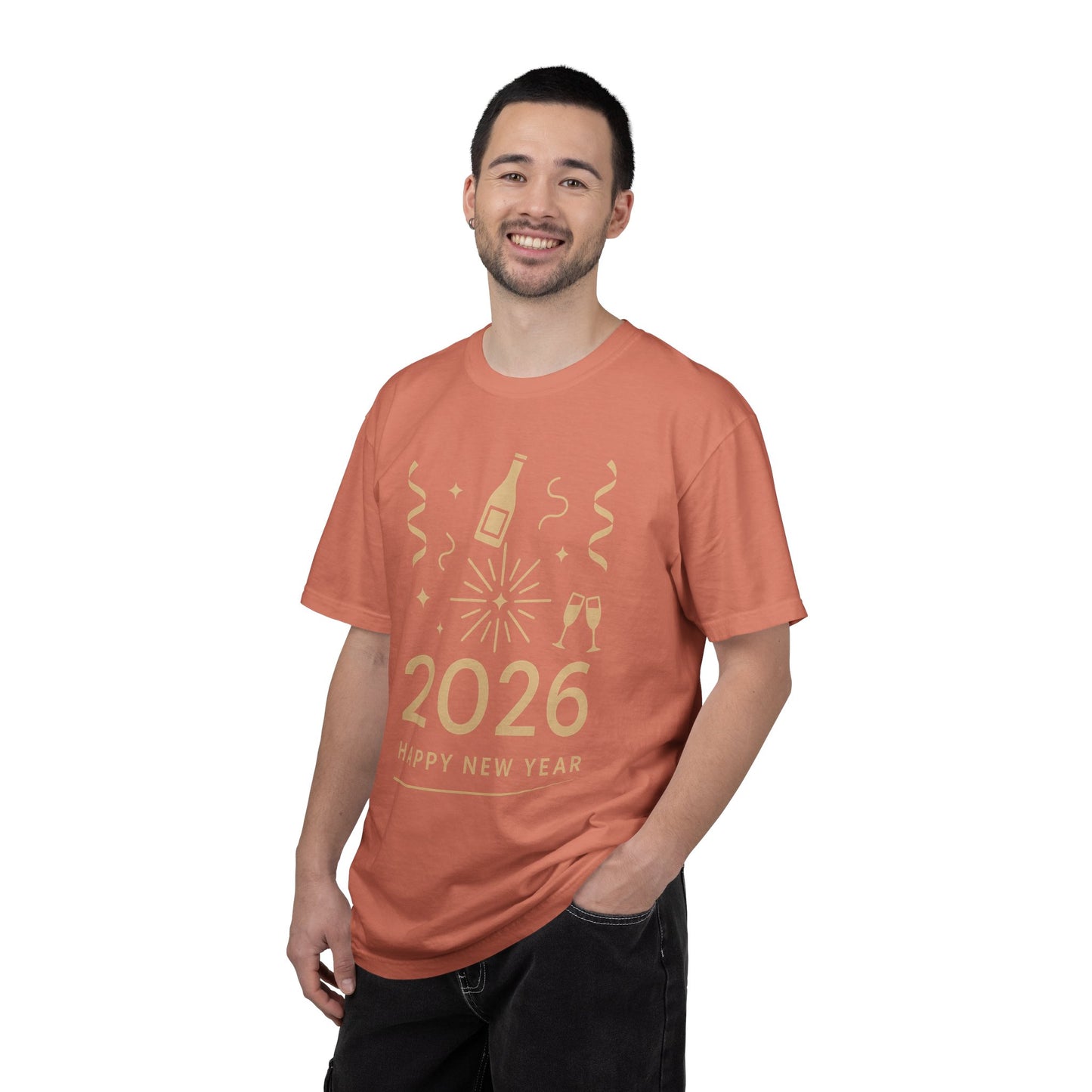 2026 Happy New Year T-Shirt - Champagne Celebration Tee