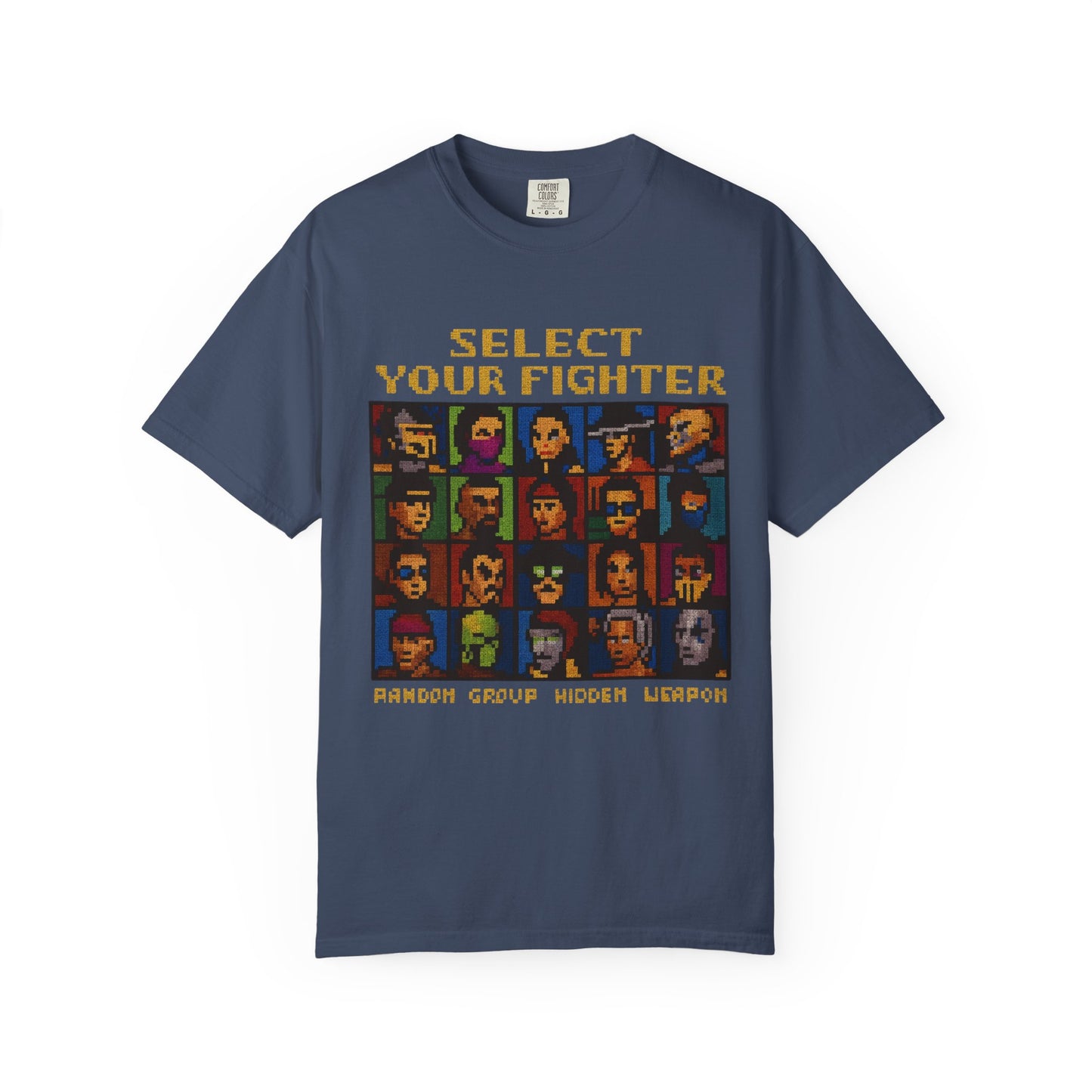 Select Your Fighter T-Shirt - Retro Arcade Video Game Character Tee