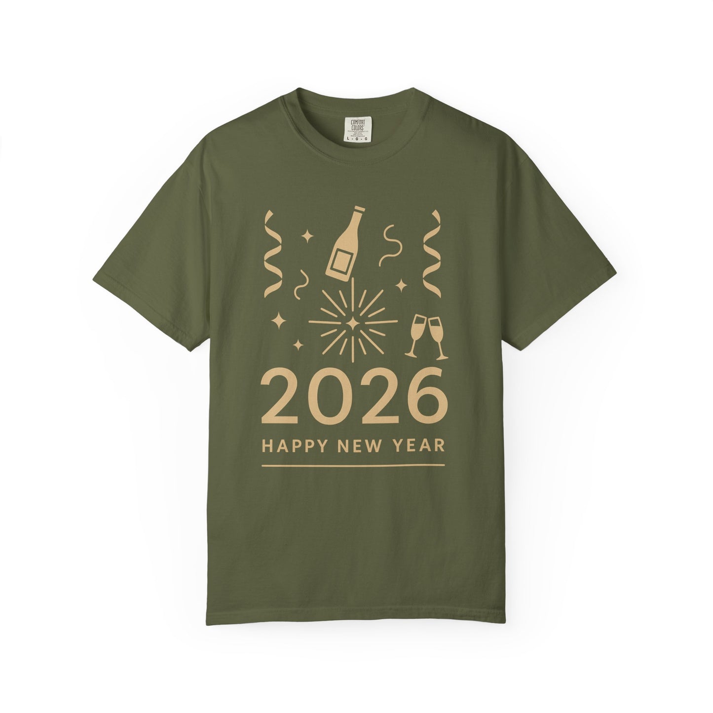 2026 Happy New Year T-Shirt - Champagne Celebration Tee