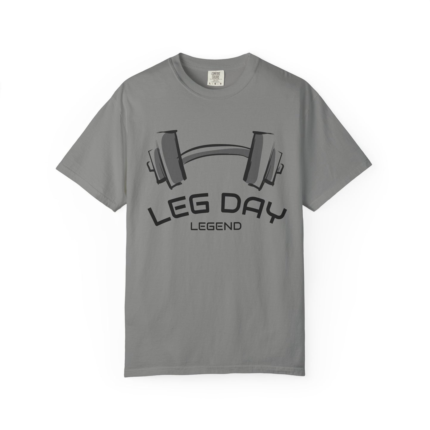 Leg Day Legend T-Shirt — Barbell Gym Workout Tee
