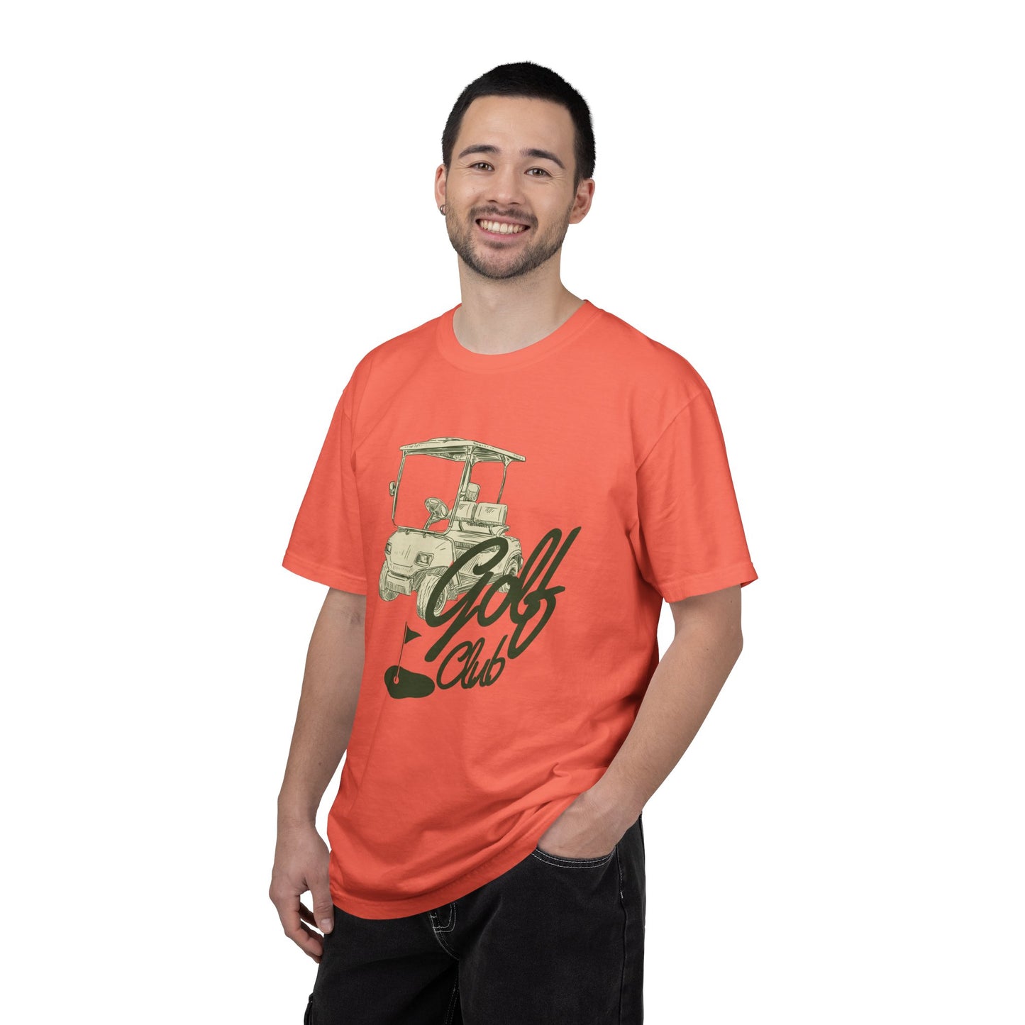 Golf Club Graphic T-Shirt - Vintage Golf Cart Design