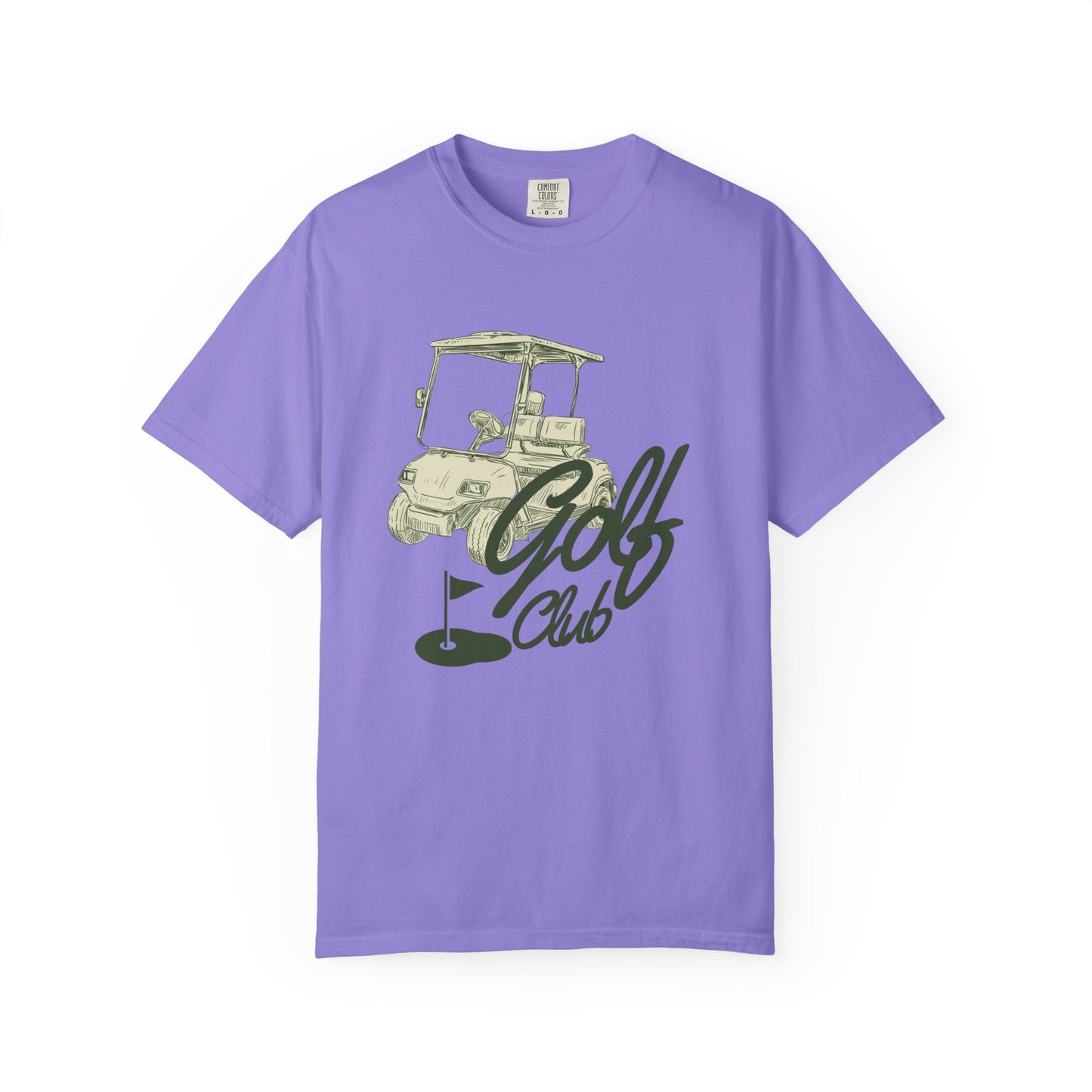 Golf Club Graphic T-Shirt - Vintage Golf Cart Design