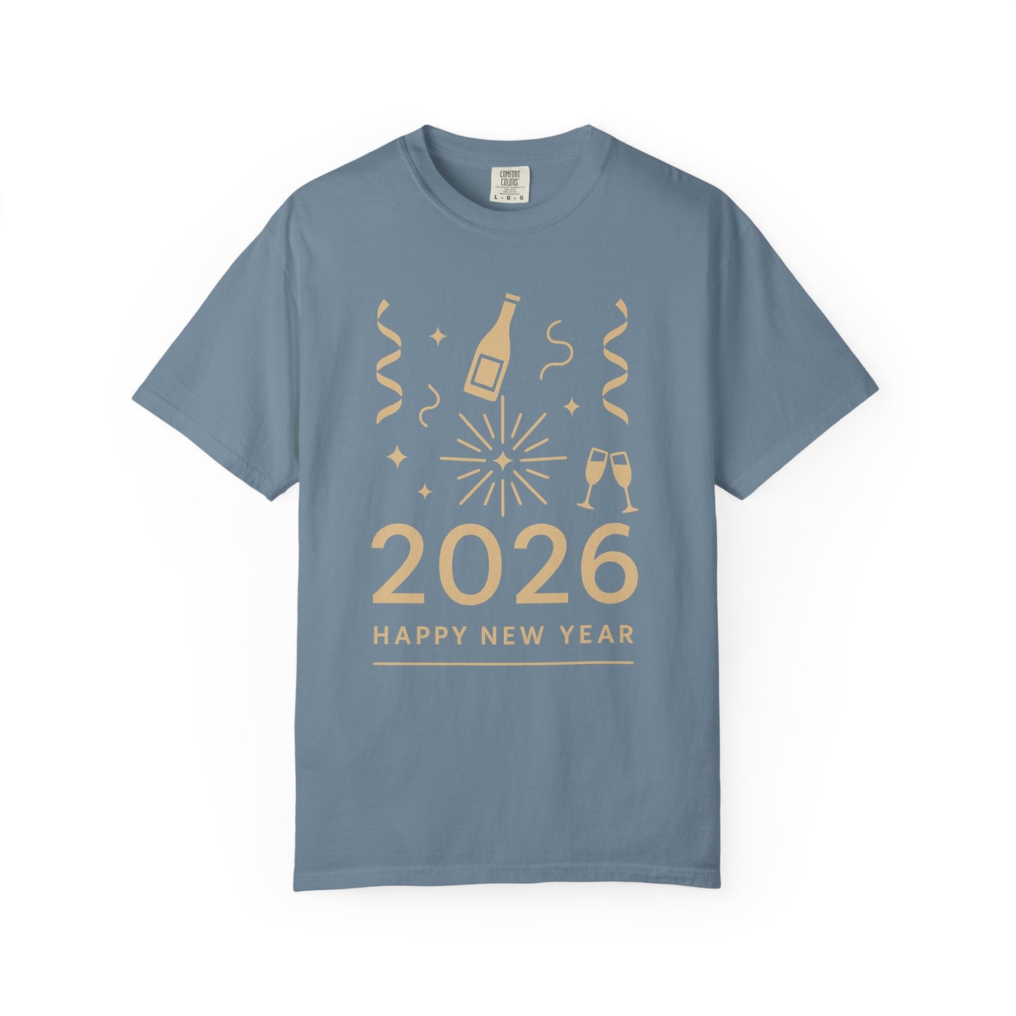 2026 Happy New Year T-Shirt - Champagne Celebration Tee