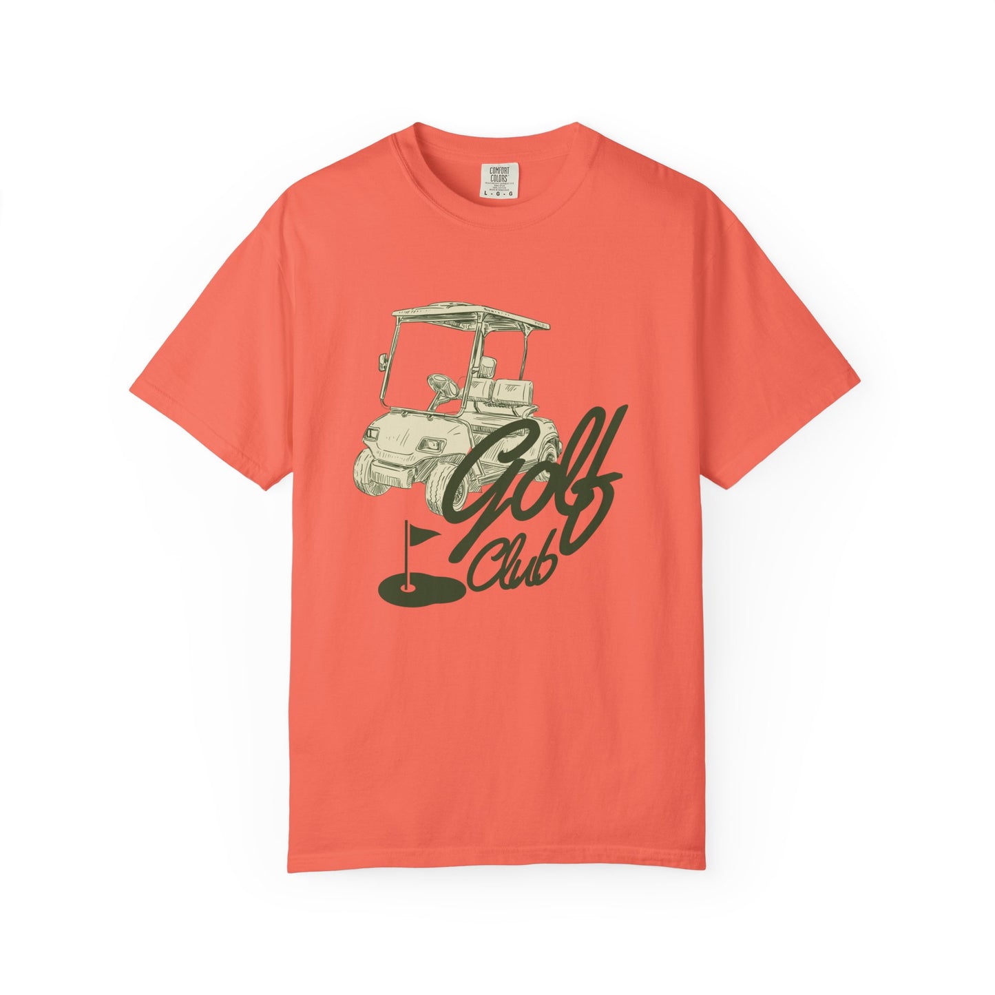 Golf Club Graphic T-Shirt - Vintage Golf Cart Design