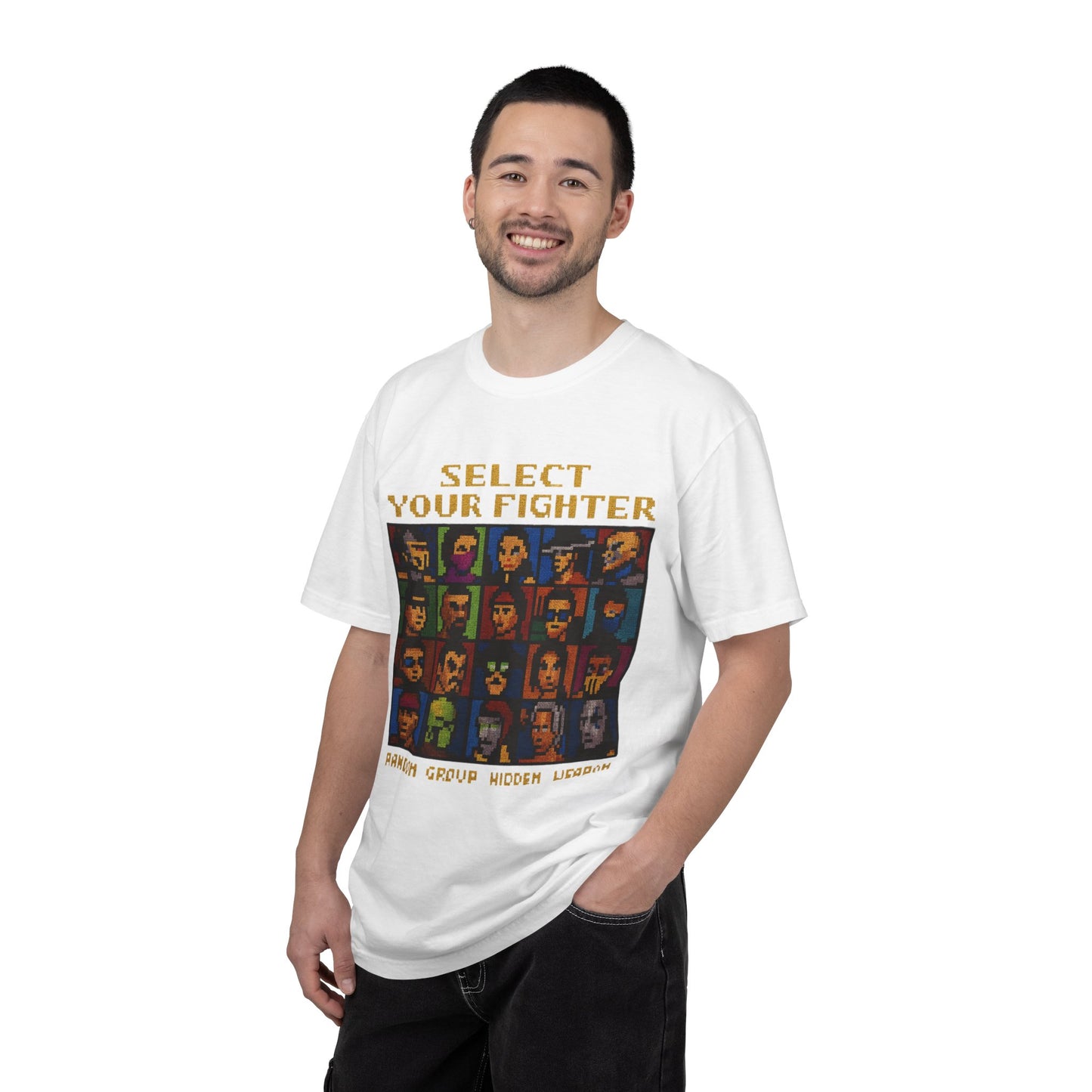 Select Your Fighter T-Shirt - Retro Arcade Video Game Character Tee