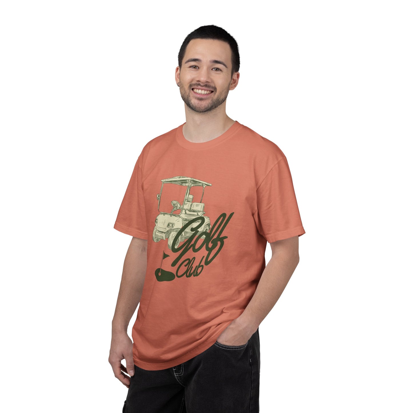 Golf Club Graphic T-Shirt - Vintage Golf Cart Design