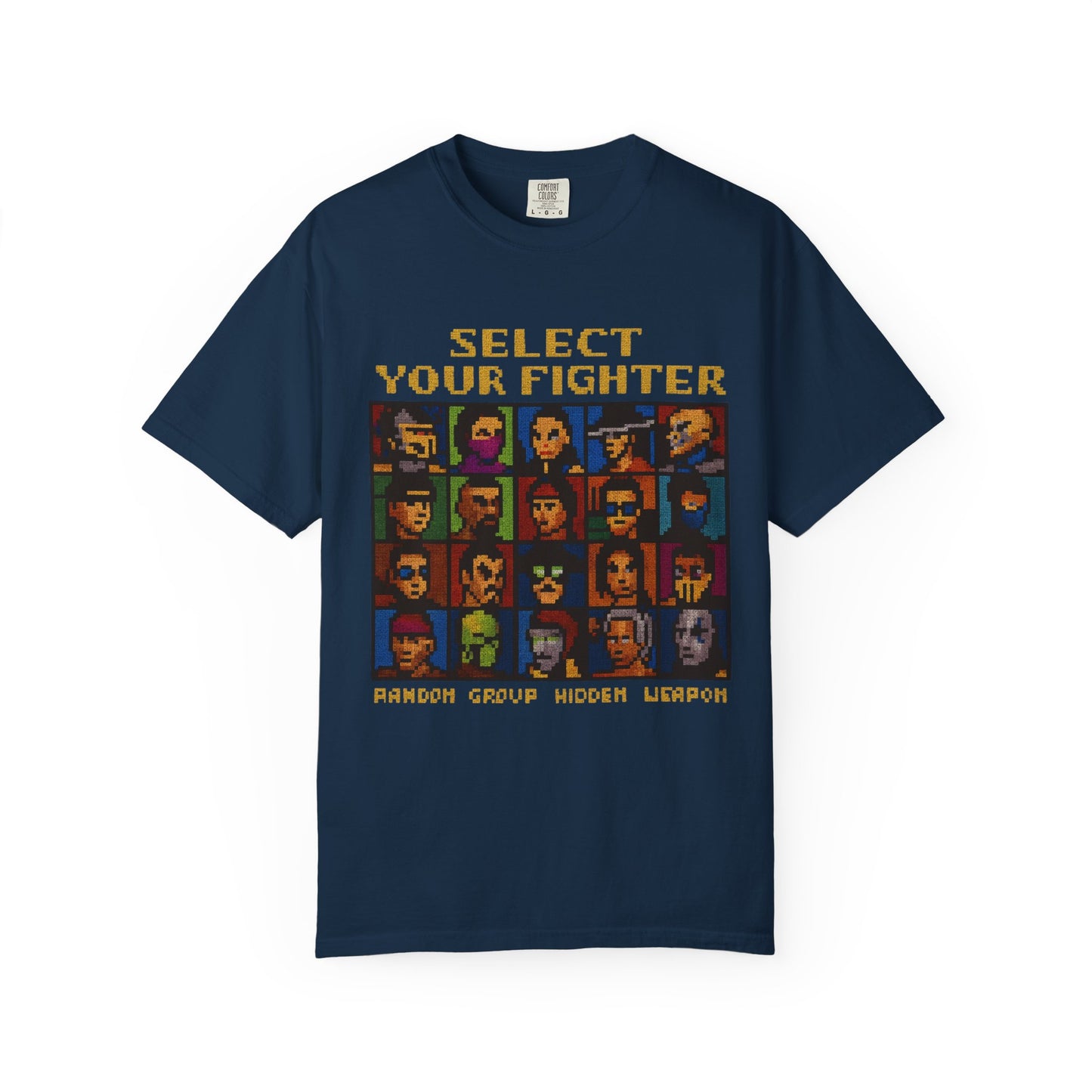 Select Your Fighter T-Shirt - Retro Arcade Video Game Character Tee