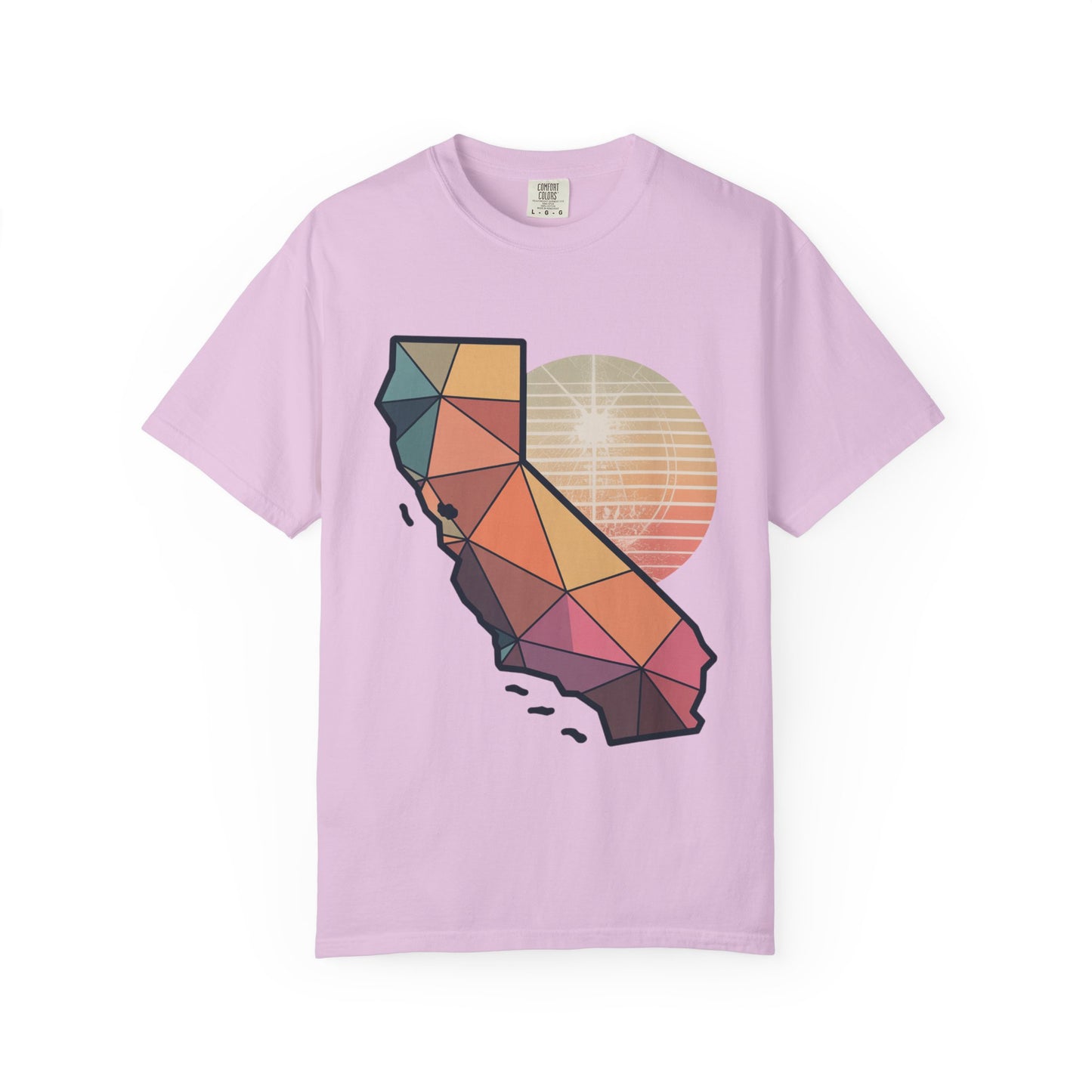 California Geometric Sunset T-Shirt