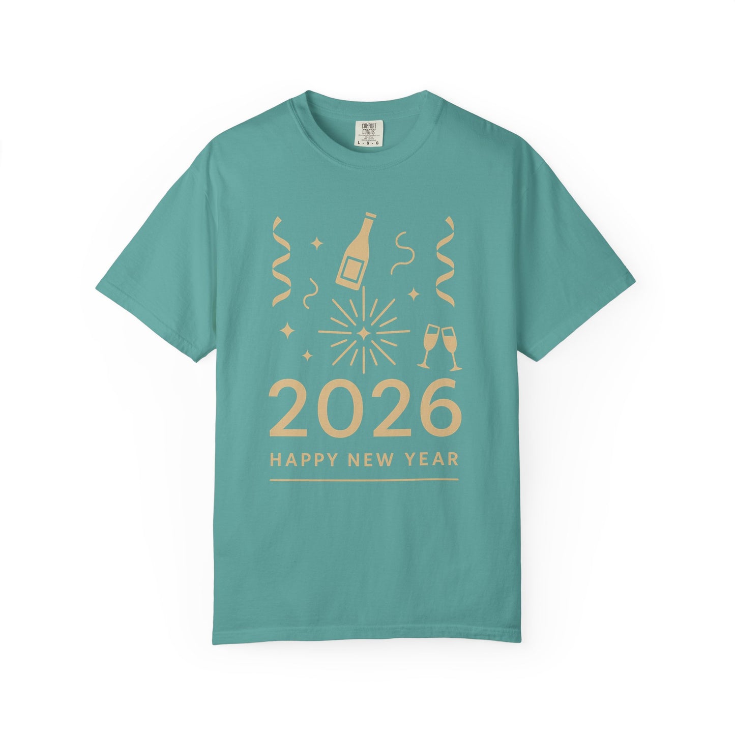 2026 Happy New Year T-Shirt - Champagne Celebration Tee