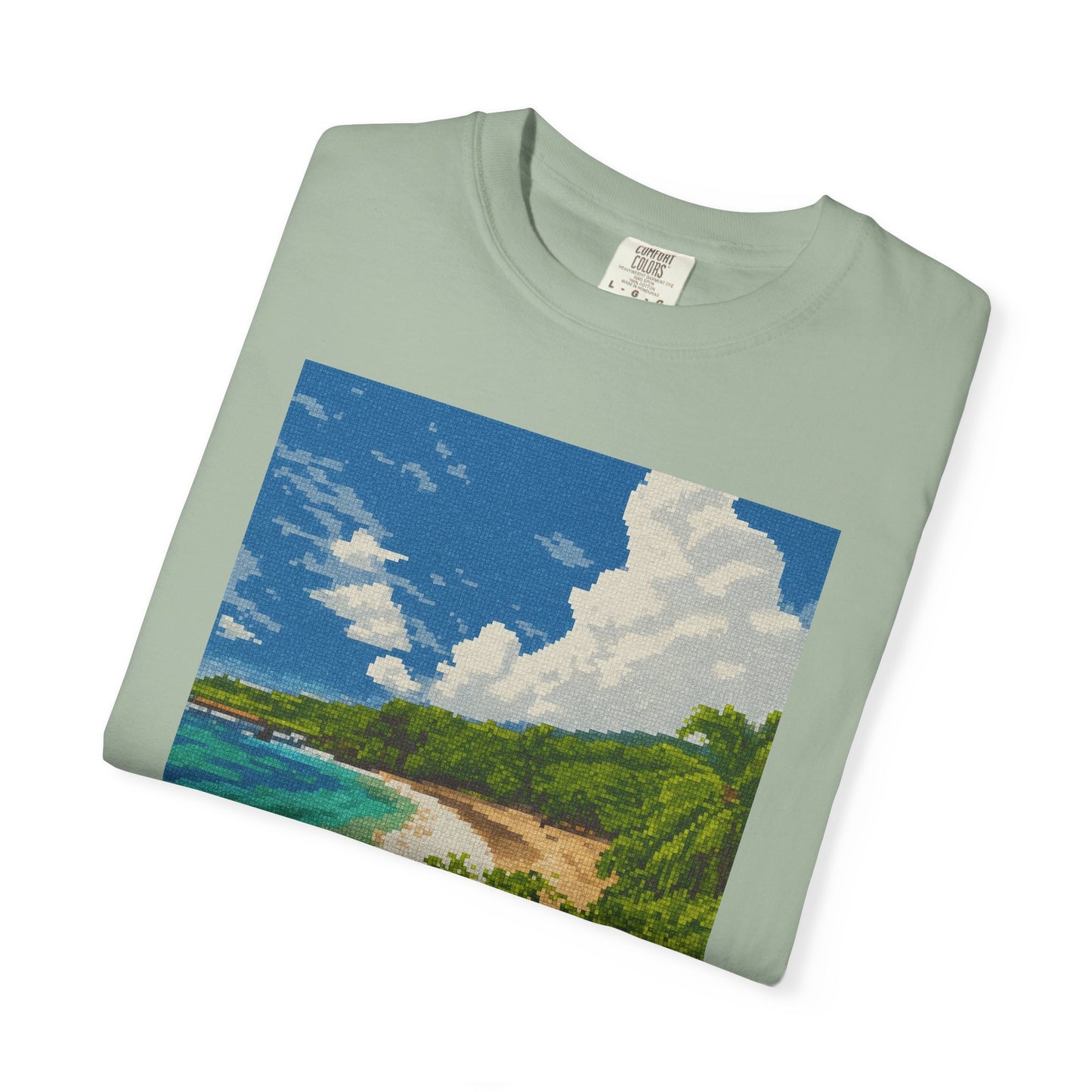 Beach Landscape T-Shirt — Tropical Coast Graphic Tee