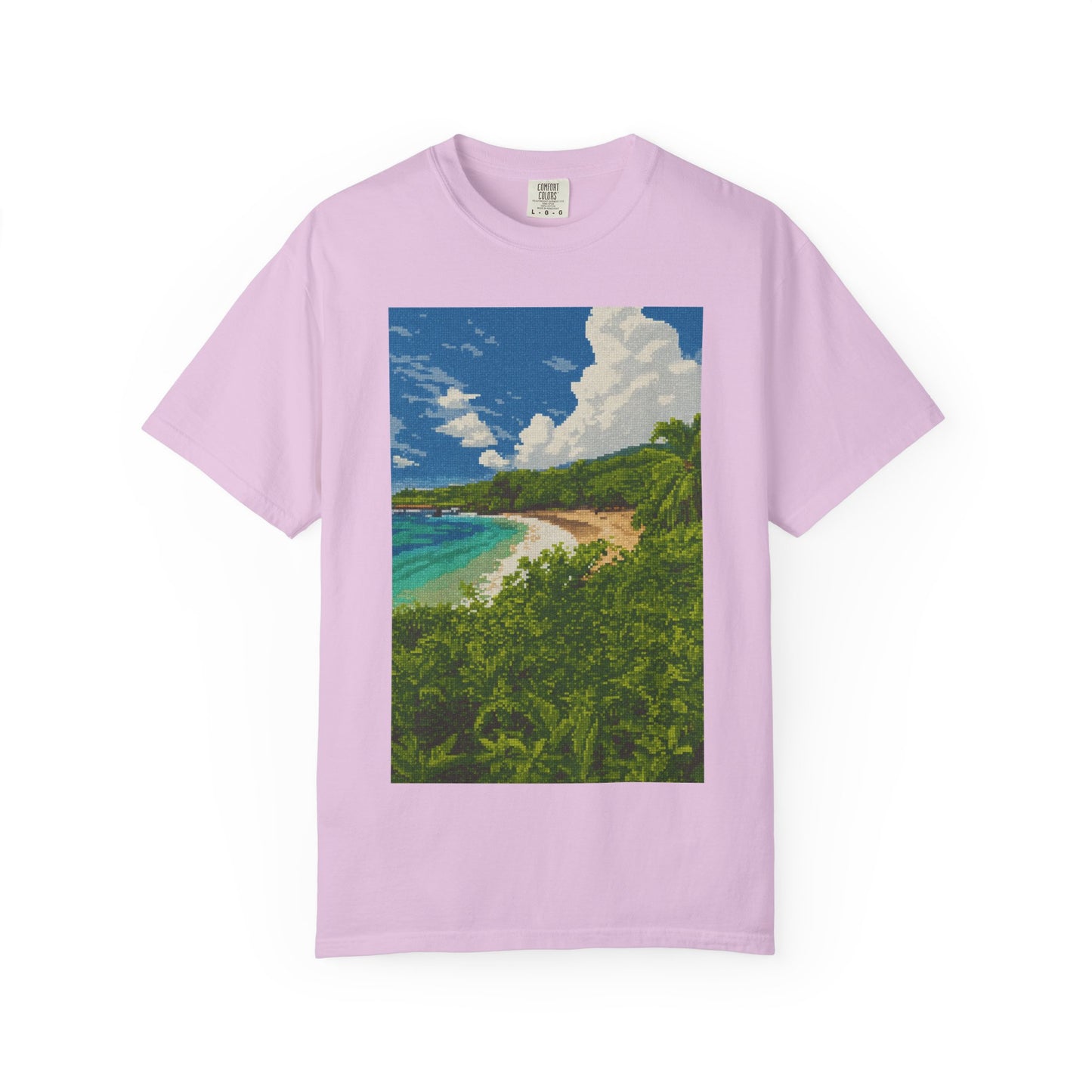 Beach Landscape T-Shirt — Tropical Coast Graphic Tee