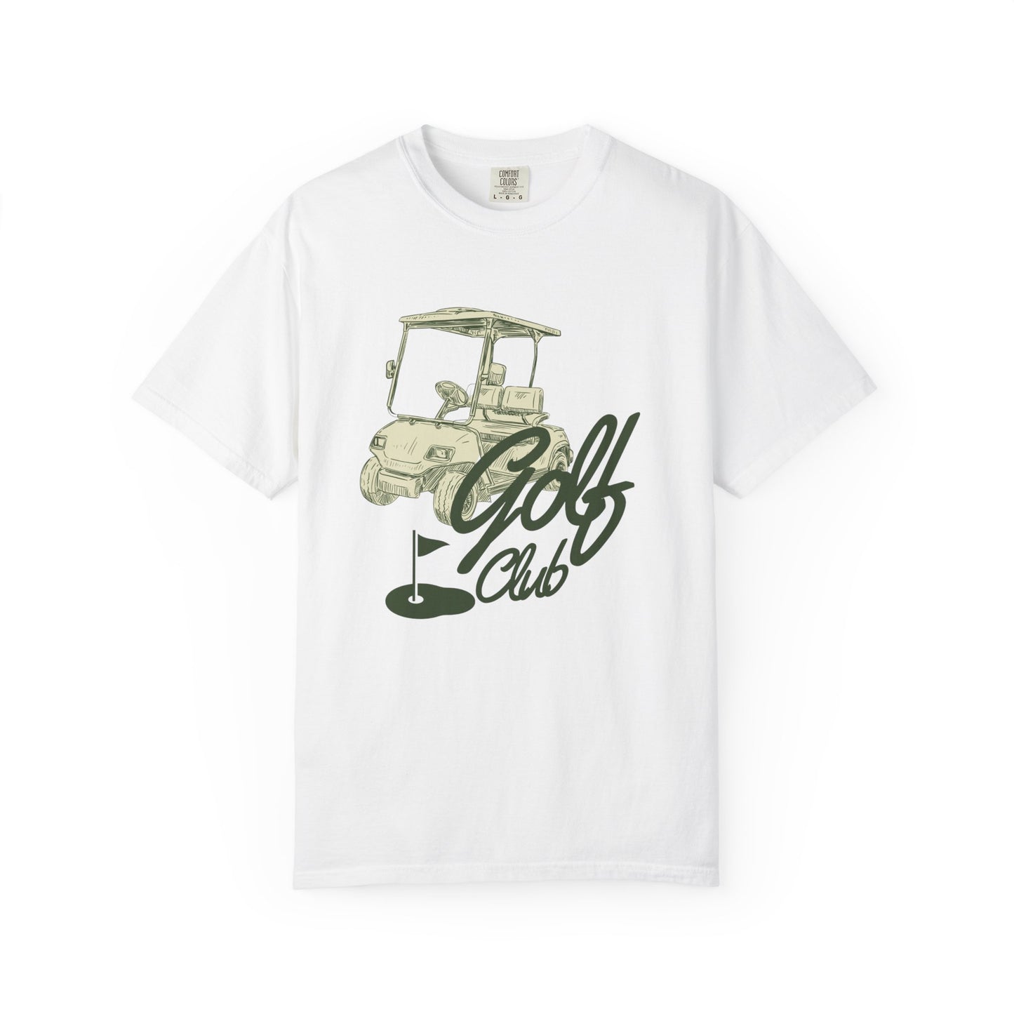 Golf Club Graphic T-Shirt - Vintage Golf Cart Design