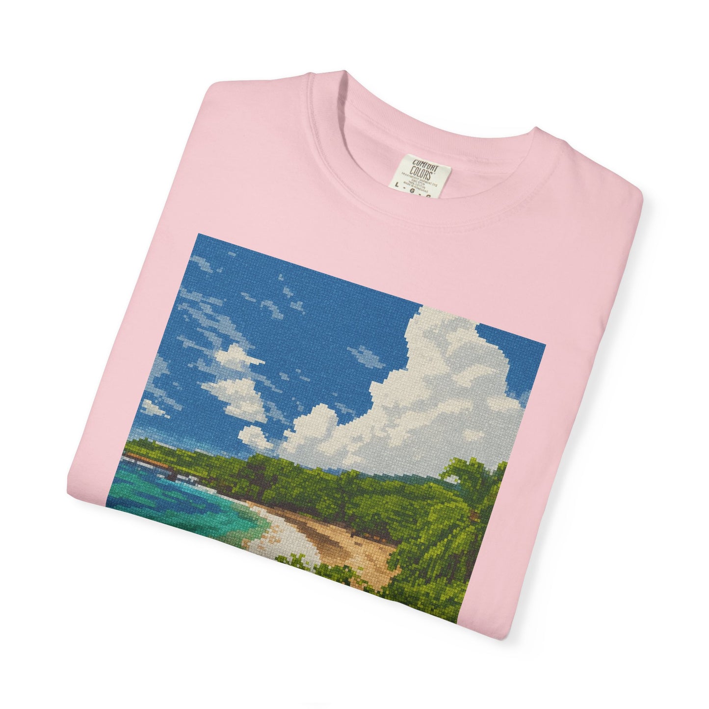 Beach Landscape T-Shirt — Tropical Coast Graphic Tee