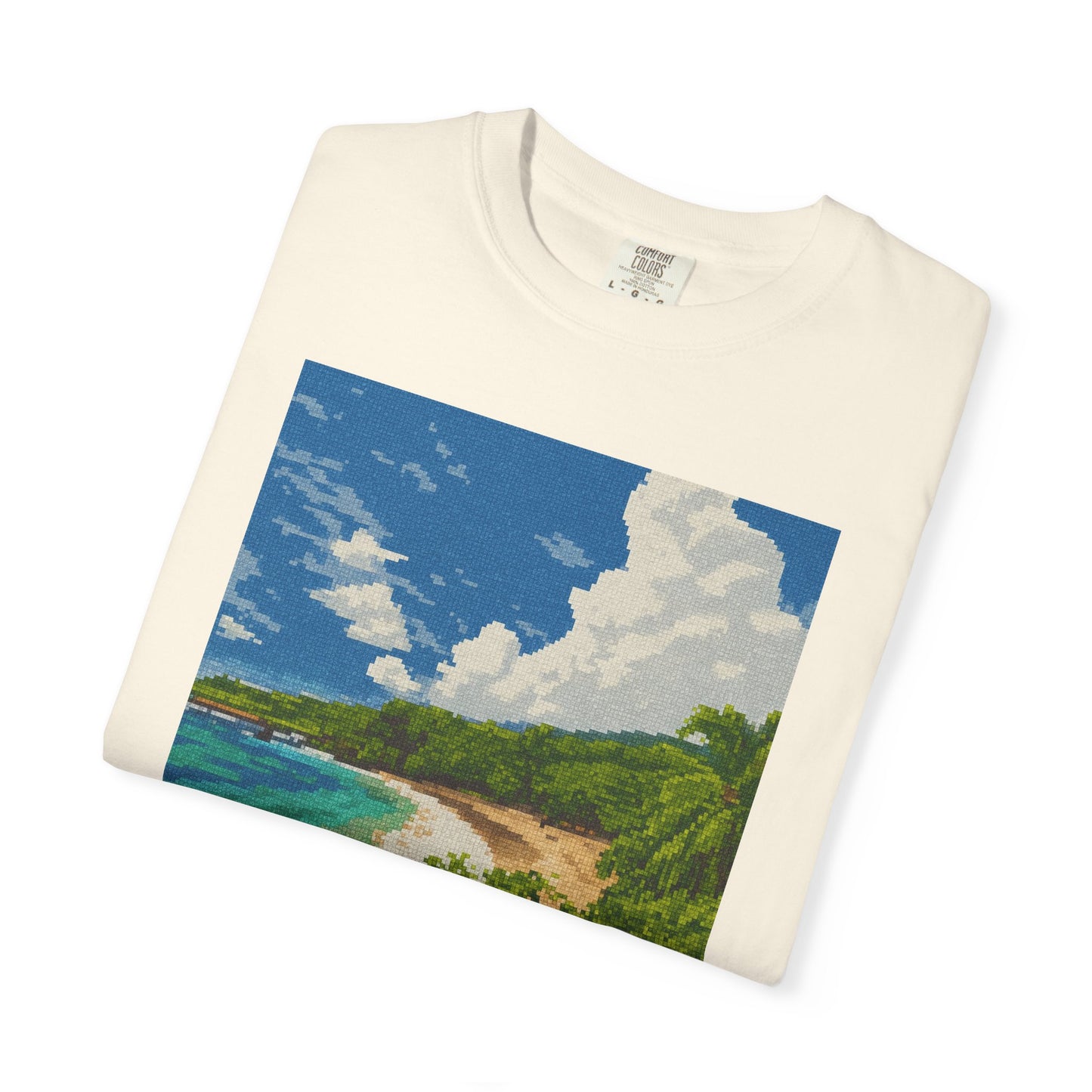 Beach Landscape T-Shirt — Tropical Coast Graphic Tee