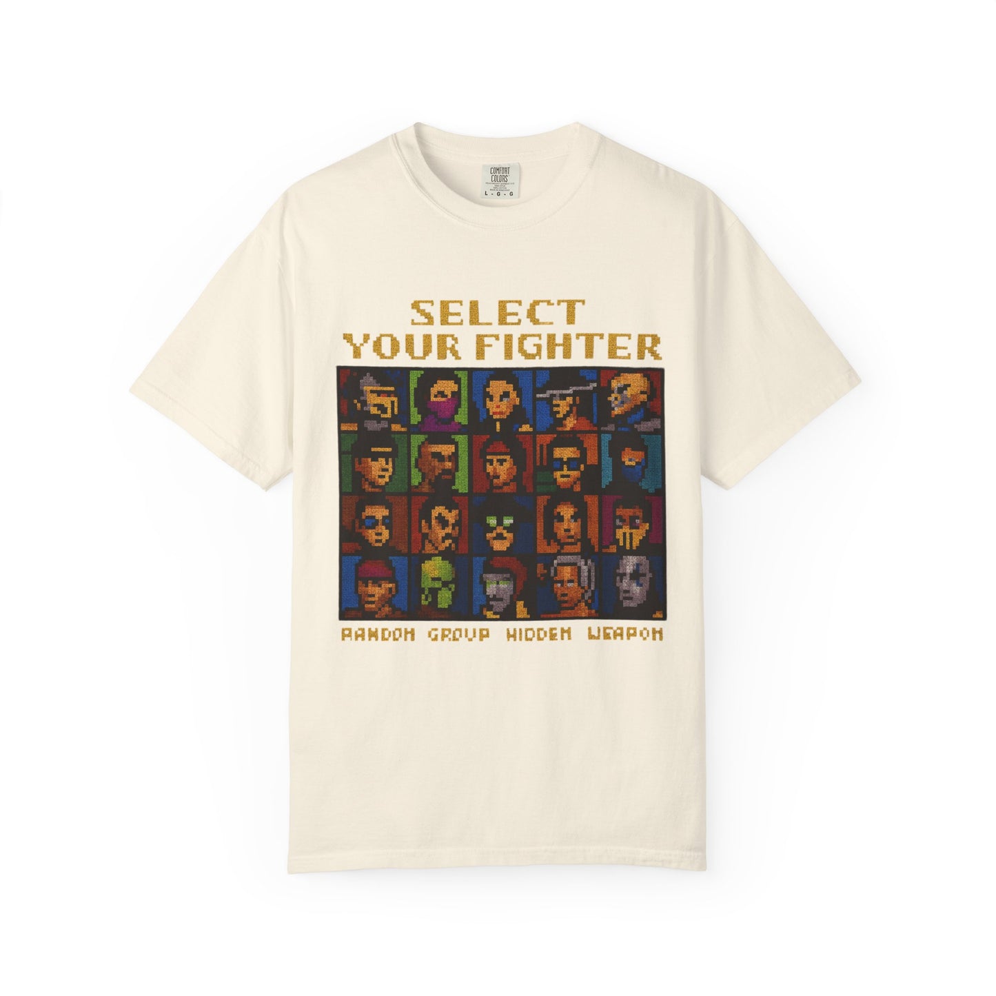 Select Your Fighter T-Shirt - Retro Arcade Video Game Character Tee