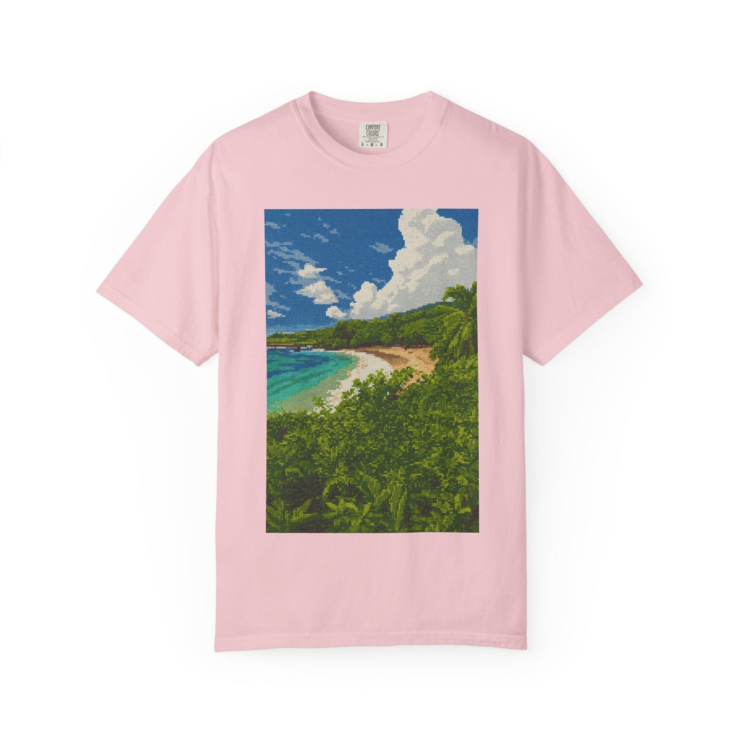 Beach Landscape T-Shirt — Tropical Coast Graphic Tee