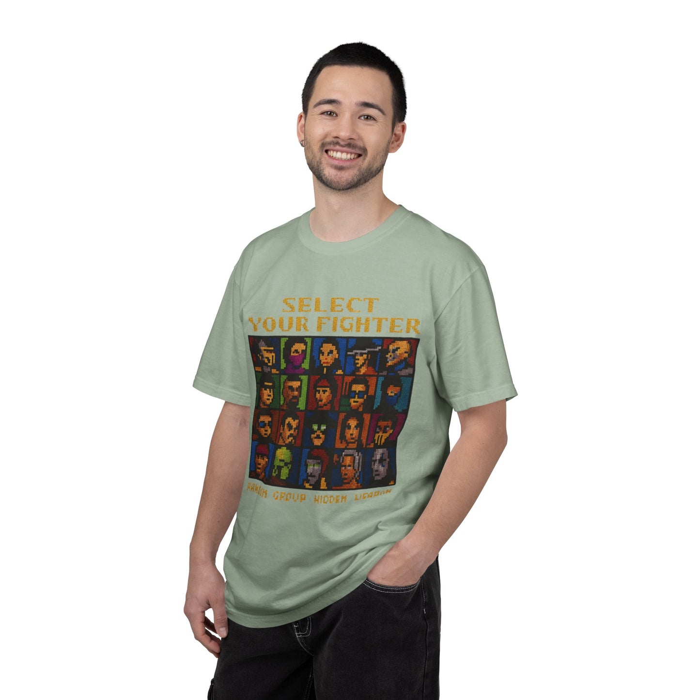 Select Your Fighter T-Shirt - Retro Arcade Video Game Character Tee