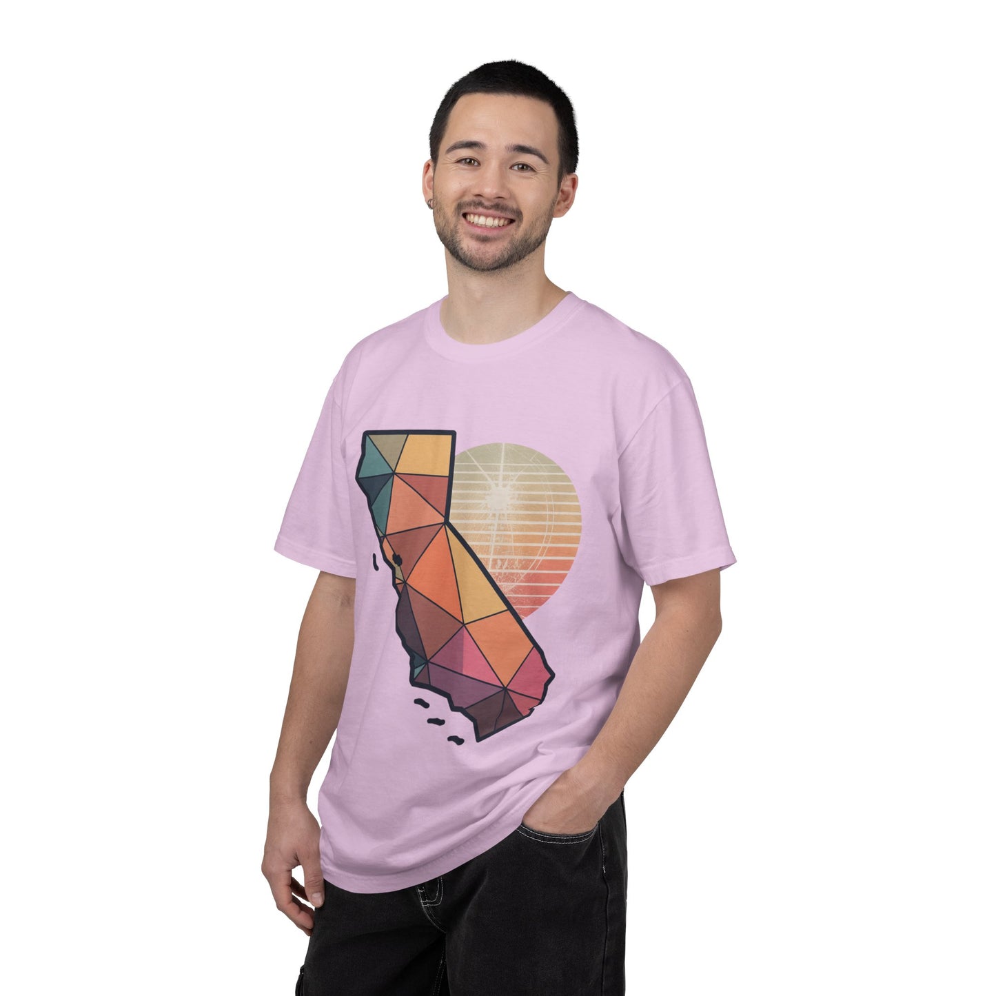 California Geometric Sunset T-Shirt