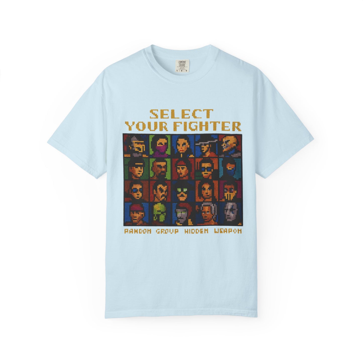Select Your Fighter T-Shirt - Retro Arcade Video Game Character Tee