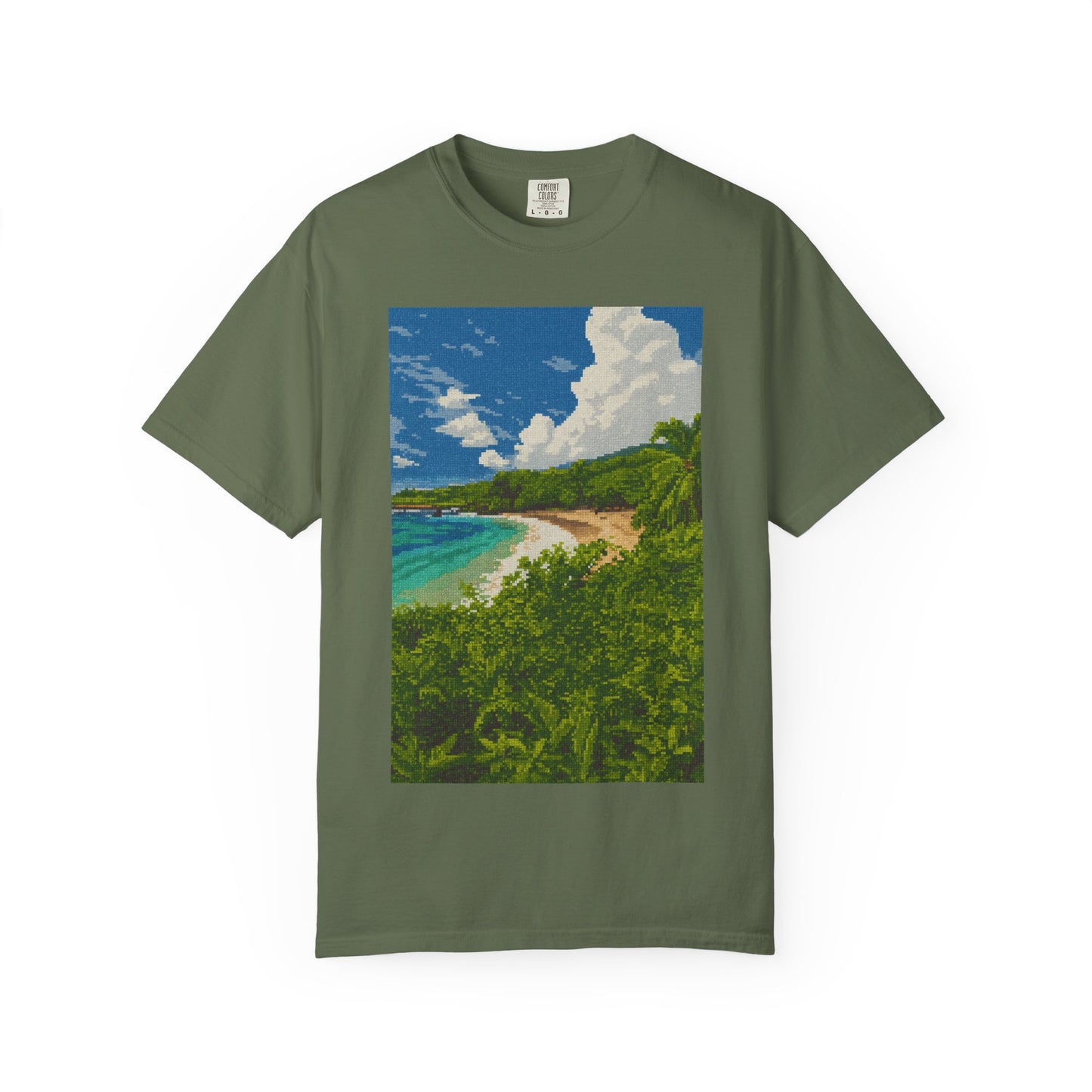 Beach Landscape T-Shirt — Tropical Coast Graphic Tee